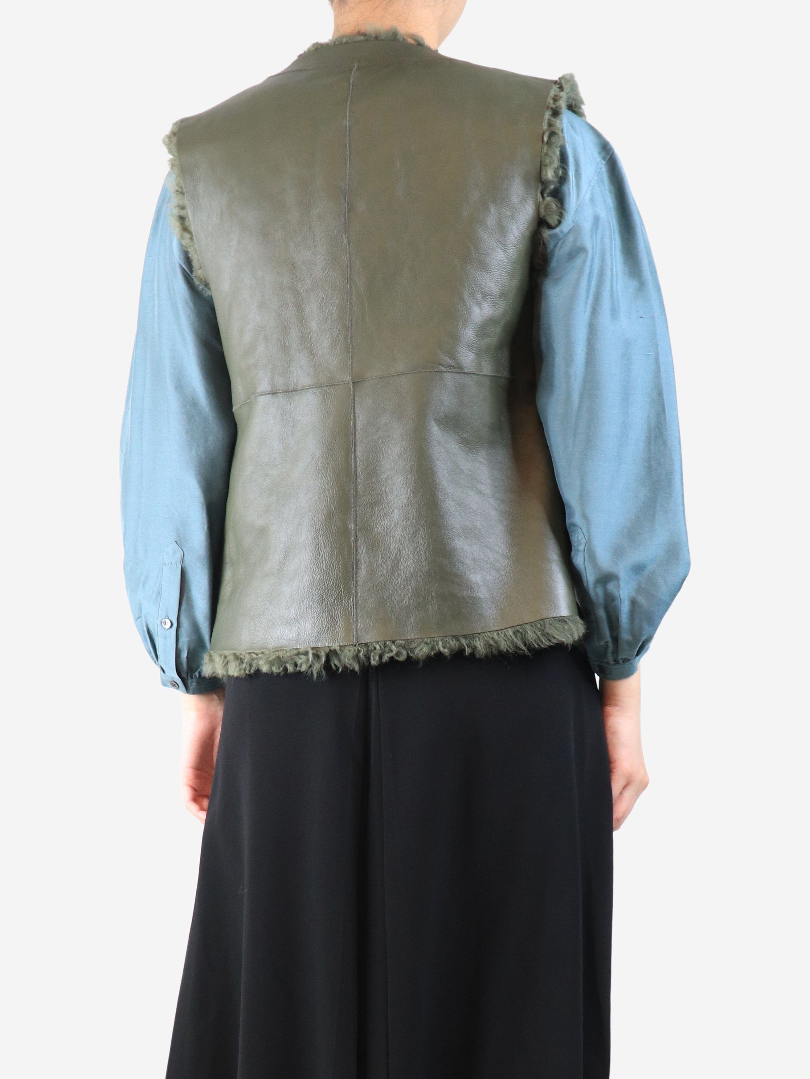Other Khaki reversible shearling vest - S Size S / US 4 / IT 40 - 2 Thumbnail