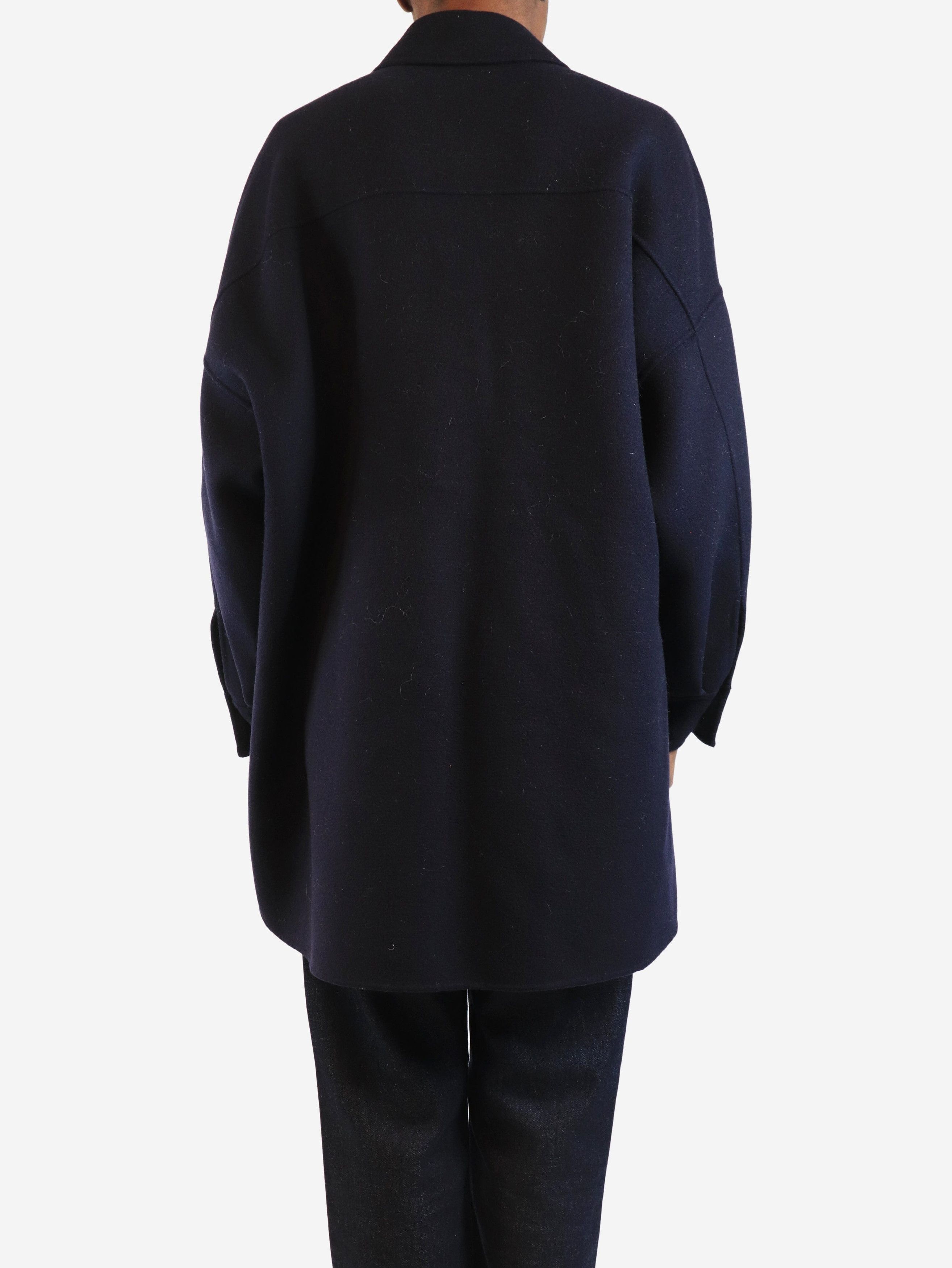 Other Navy overd wool-blend coat - UK 6 Size XS / US 0-2 / IT 36-38 - 2 Thumbnail