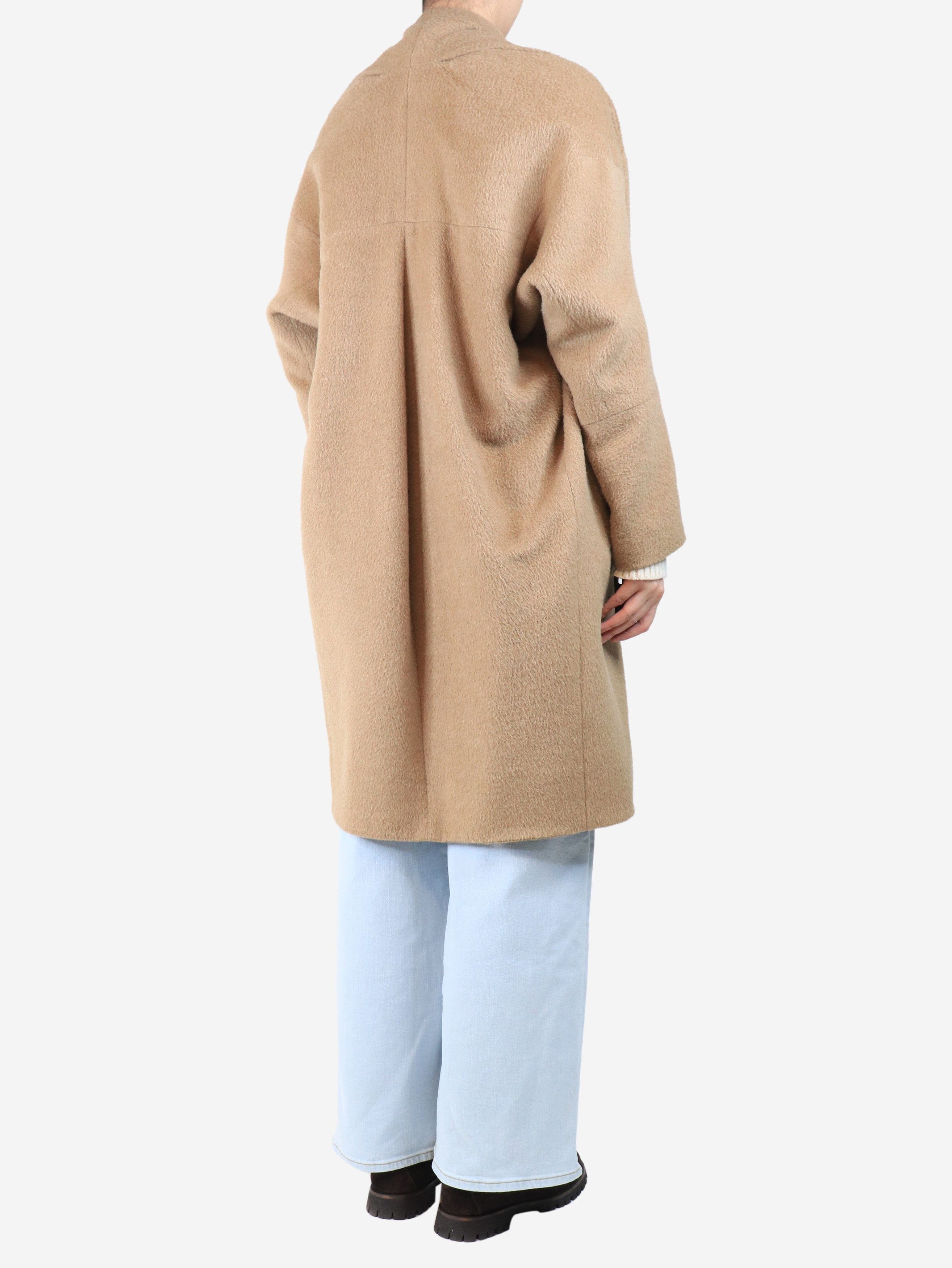 Other Beige lama and wool-blend coat - UK 12 Size M / US 6-8 / IT 42-44 - 2 Thumbnail