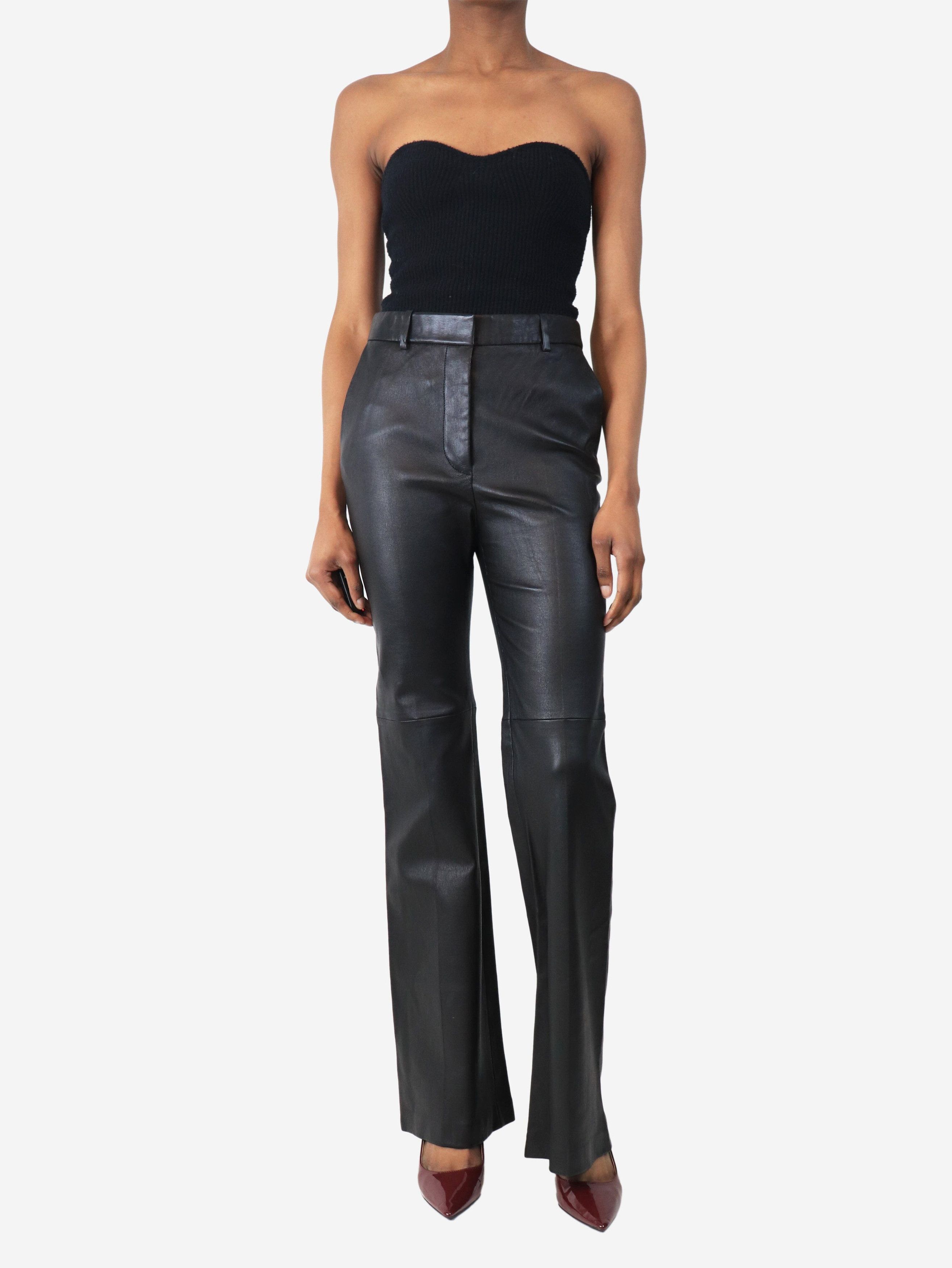 Other Black Tafira leather trousers - UK 8 Size 27" / US 4 / IT 40 - 2 Thumbnail