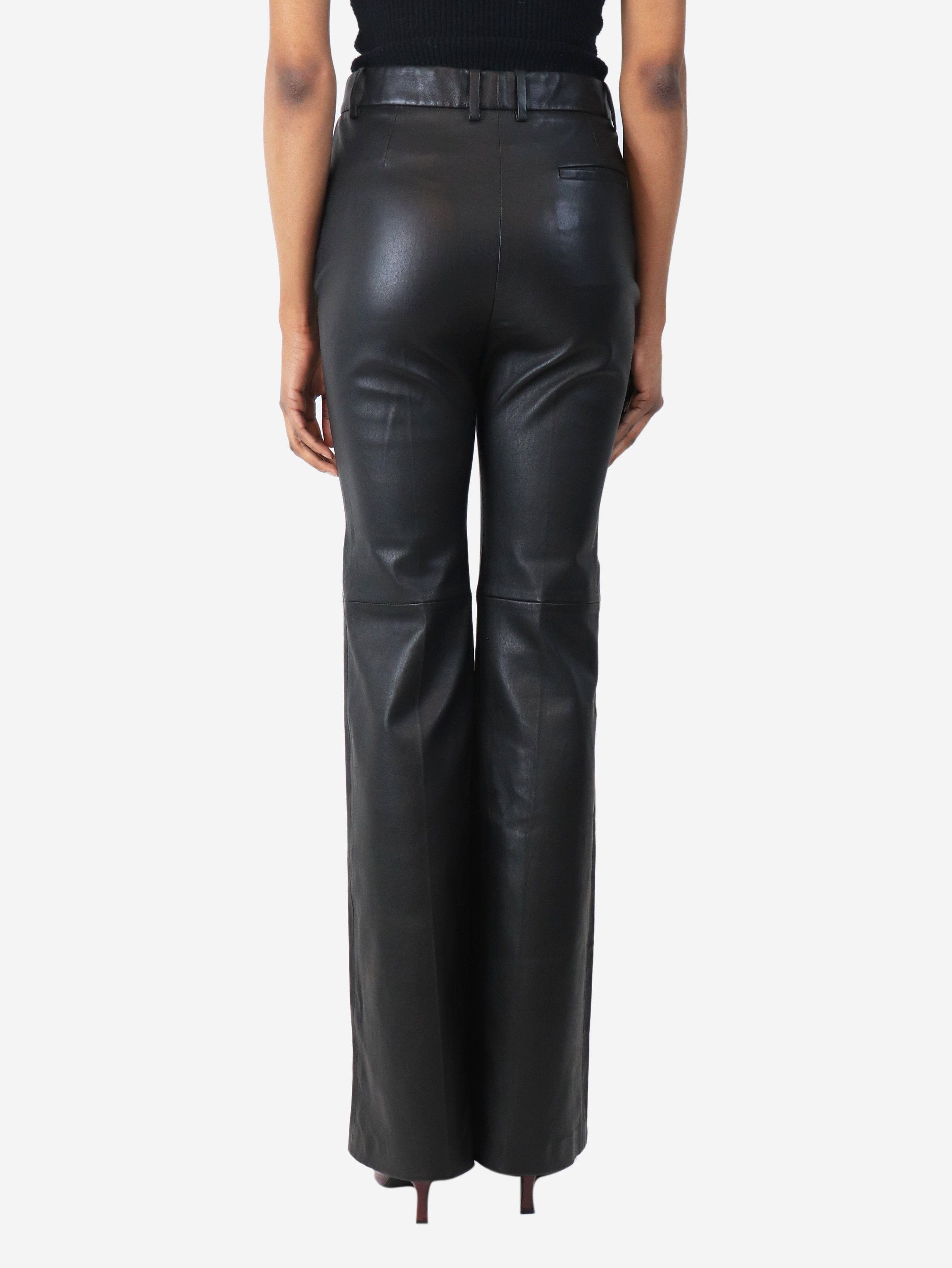 Other Black Tafira leather trousers - UK 8 Size 27" / US 4 / IT 40 - 3 Thumbnail