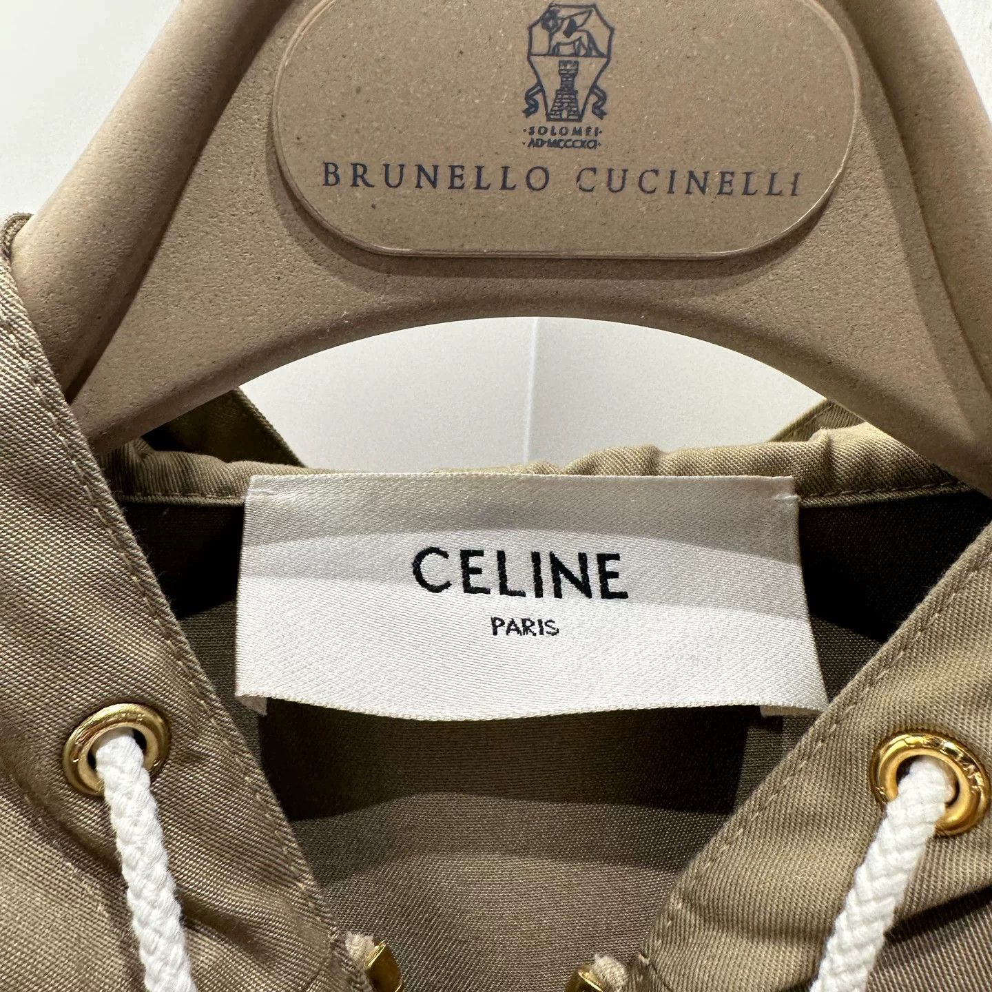 Celine Celine Cropped Beige T-Shirt it_36 Women Size XS / US 0-2 / IT 36-38 - 3 Thumbnail