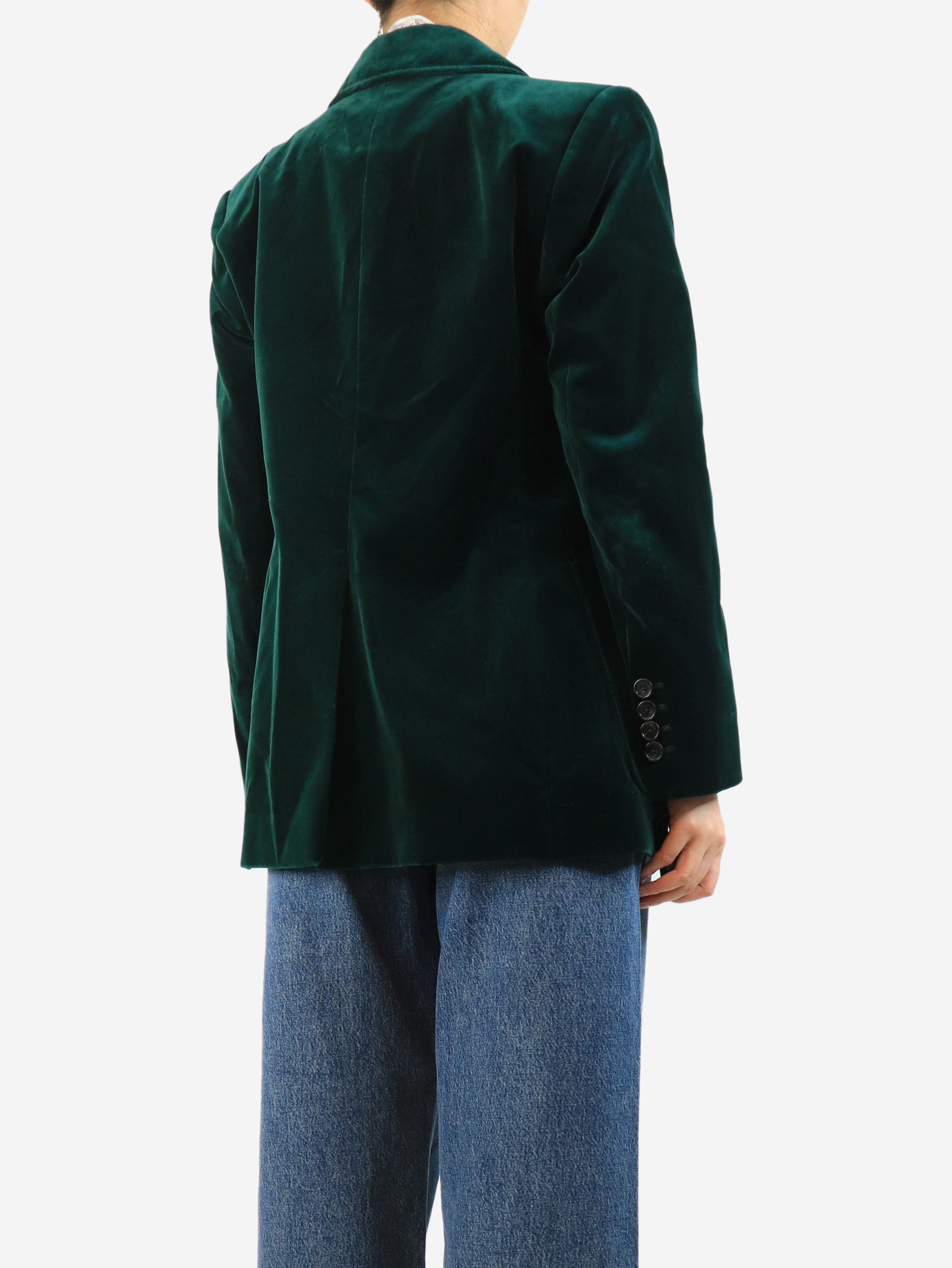 Other Emerald double-breasted velour blazer - UK 14 Size L / US 10 / IT 46 - 2 Thumbnail