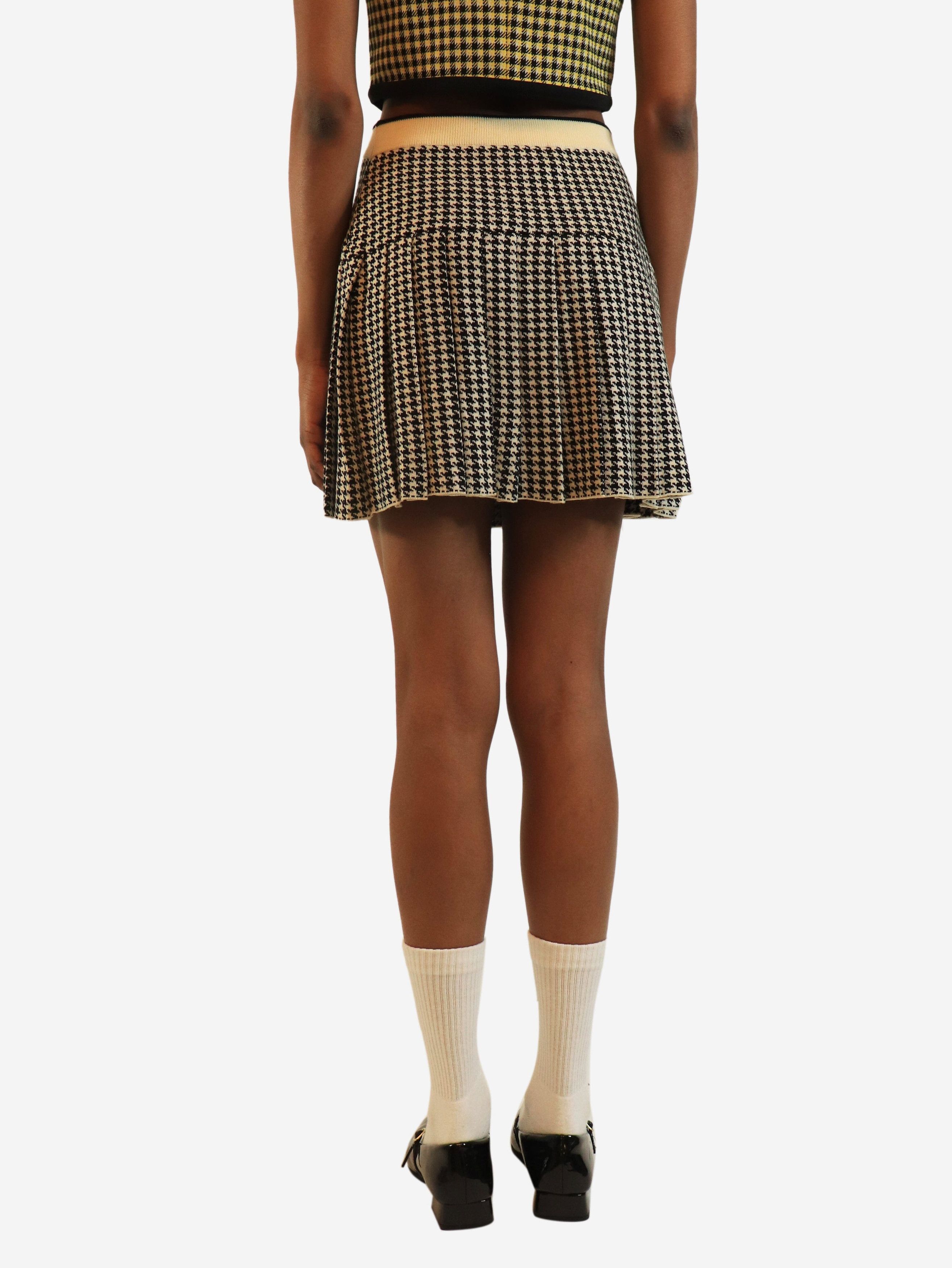Miu Miu Houndstooth knit mini skirt - S Size 26" / US 2 / IT 38 - 3 Thumbnail