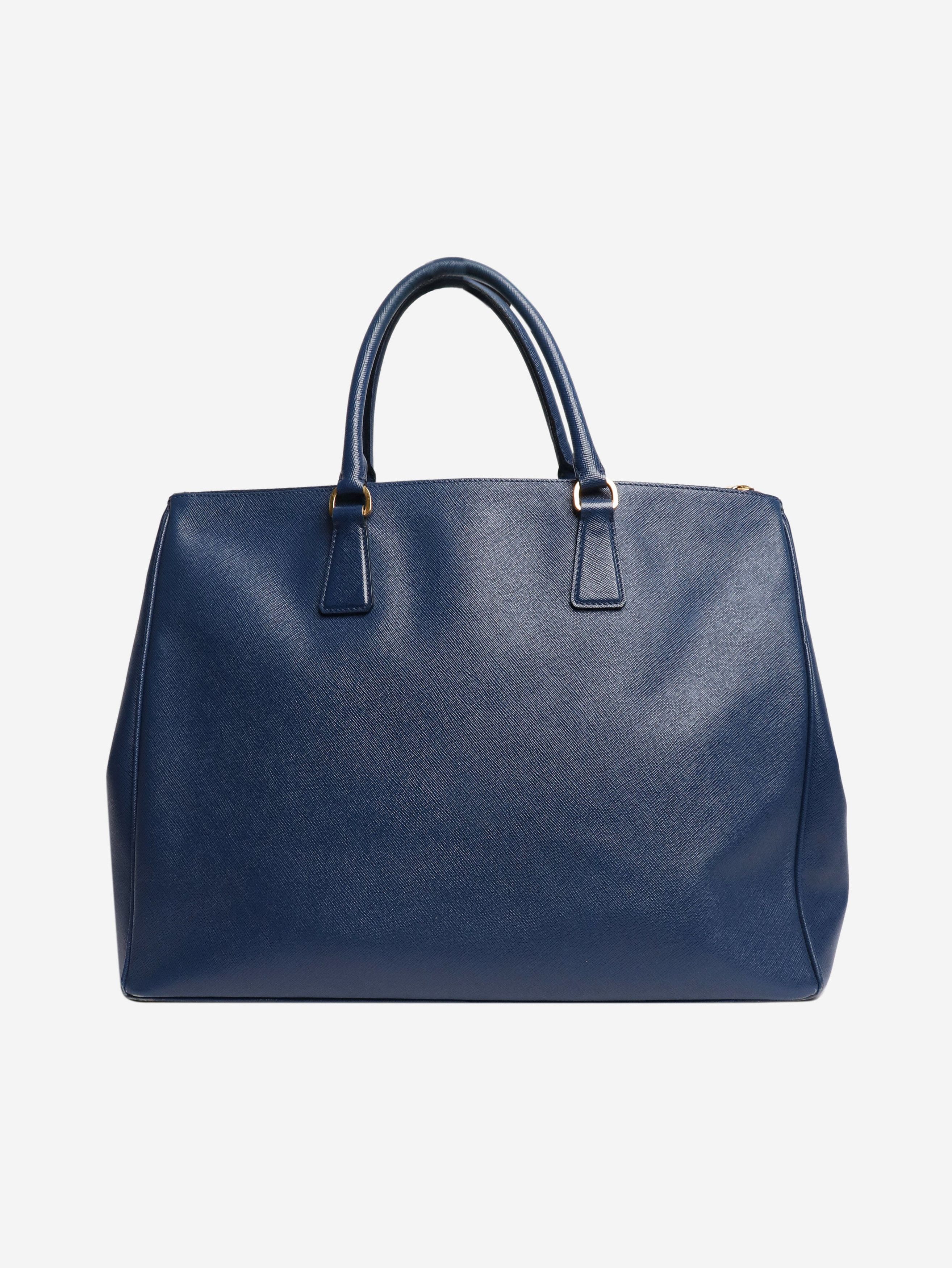 Prada Blue large Saffiano leather Galleria bag Size ONE SIZE - 3 Thumbnail