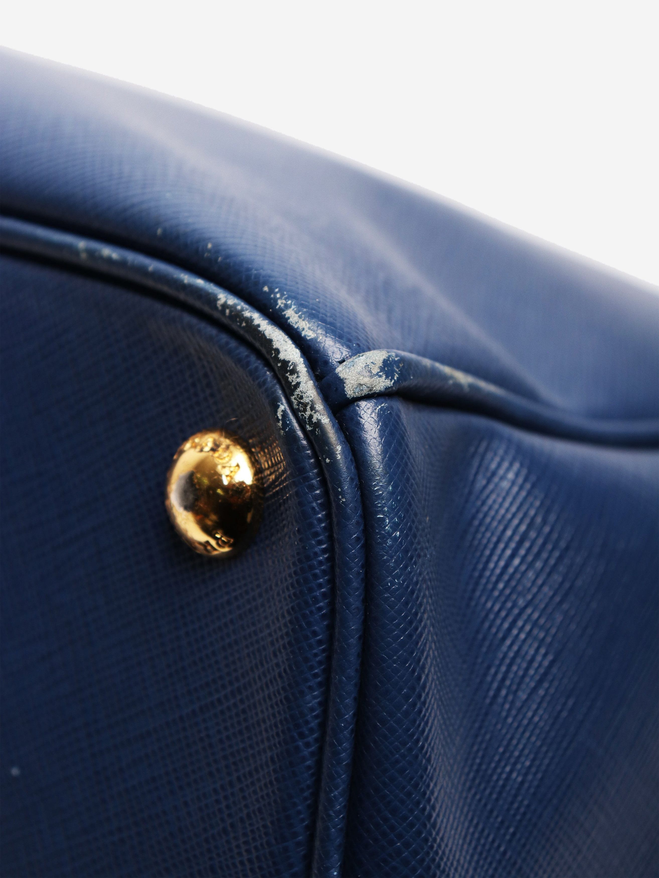 Prada Blue large Saffiano leather Galleria bag Size ONE SIZE - 5 Thumbnail