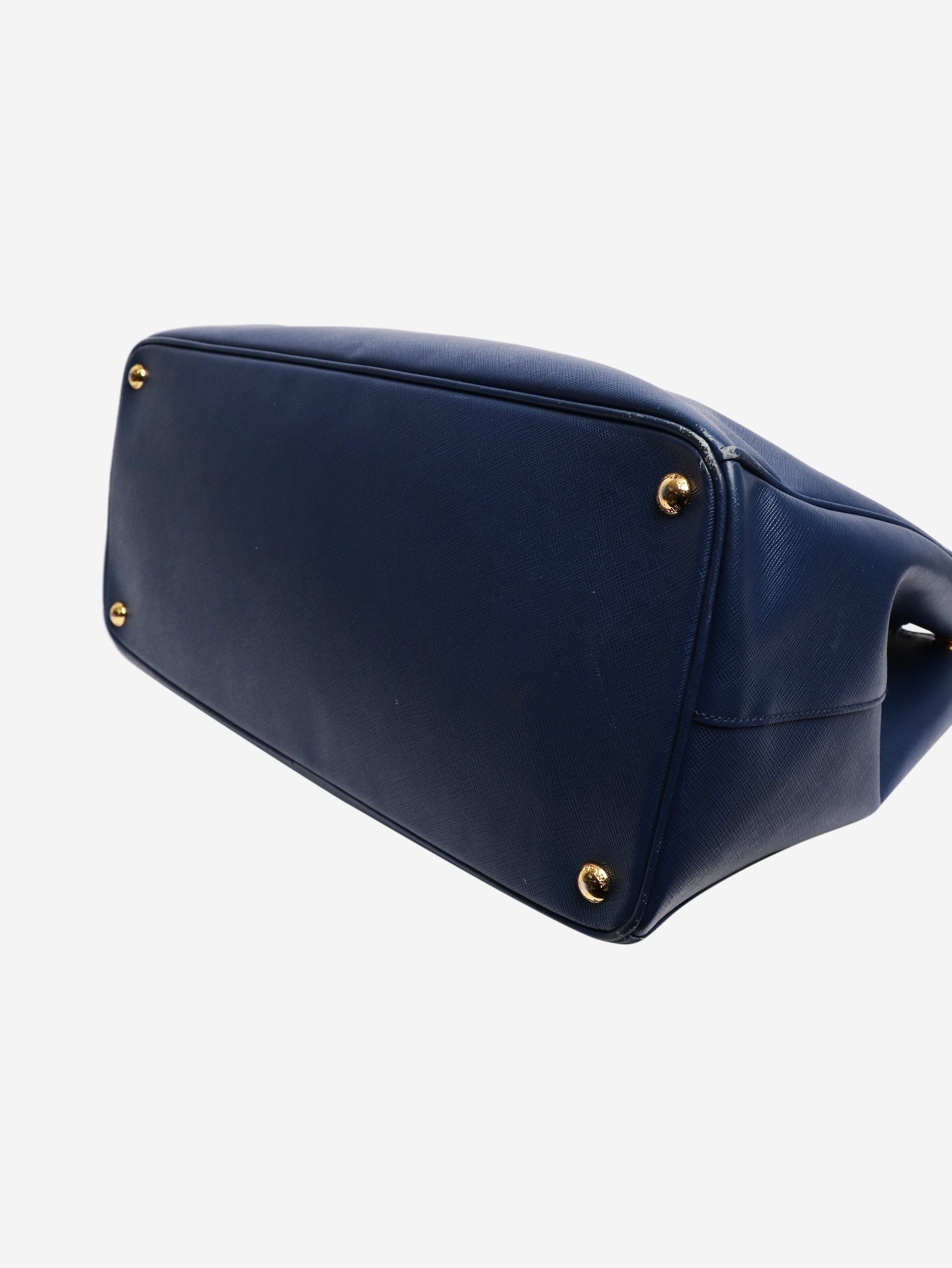 Prada Blue large Saffiano leather Galleria bag Size ONE SIZE - 4 Thumbnail