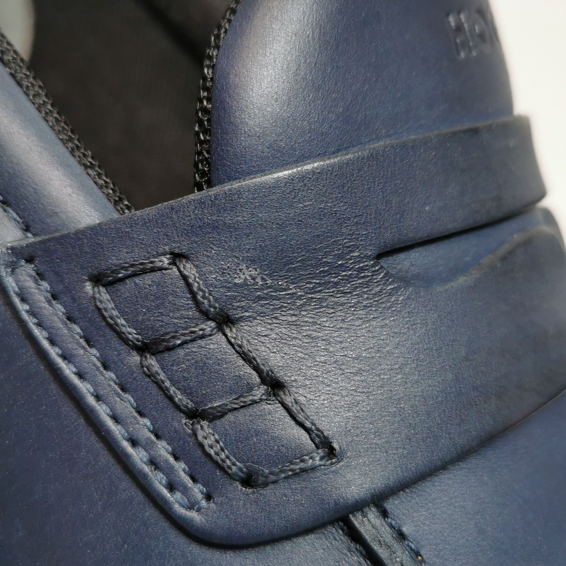 Hogan Hogan Blue Leather Penny Loafers Size 40 Size US 7 / EU 40 - 7 Thumbnail