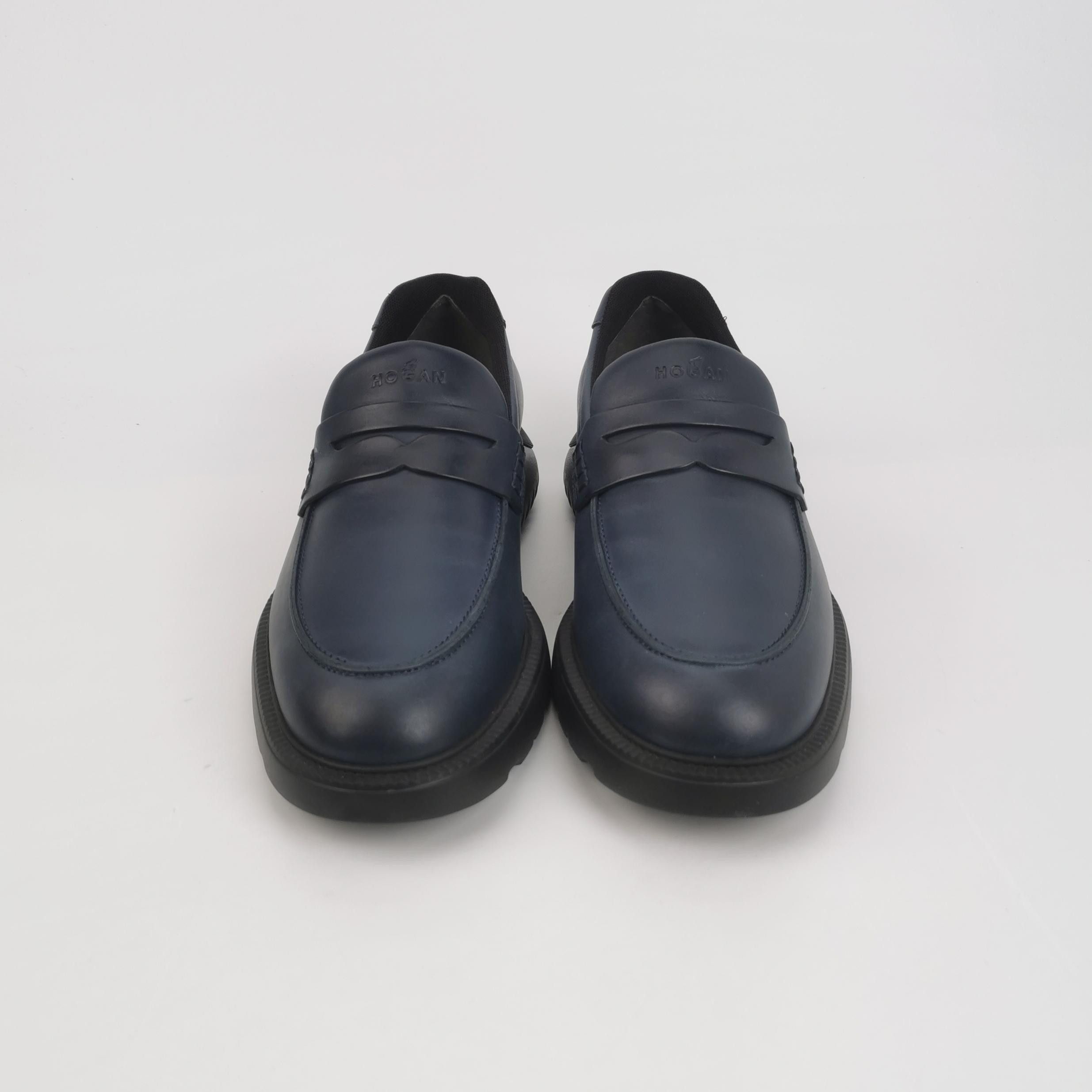 Hogan Hogan Blue Leather Penny Loafers Size 40 Size US 7 / EU 40 - 3 Thumbnail