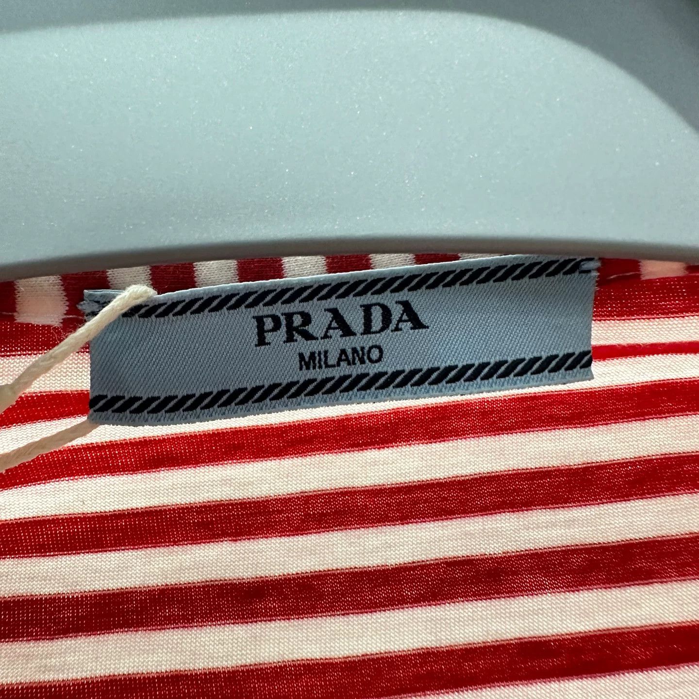 Prada Prada Embroidered Striped T-Shirt M Women Size M / US 6-8 / IT 42-44 - 3 Thumbnail