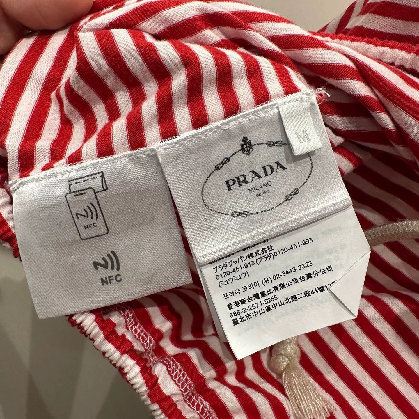 Prada Prada Embroidered Striped T-Shirt M Women Size M / US 6-8 / IT 42-44 - 4 Thumbnail