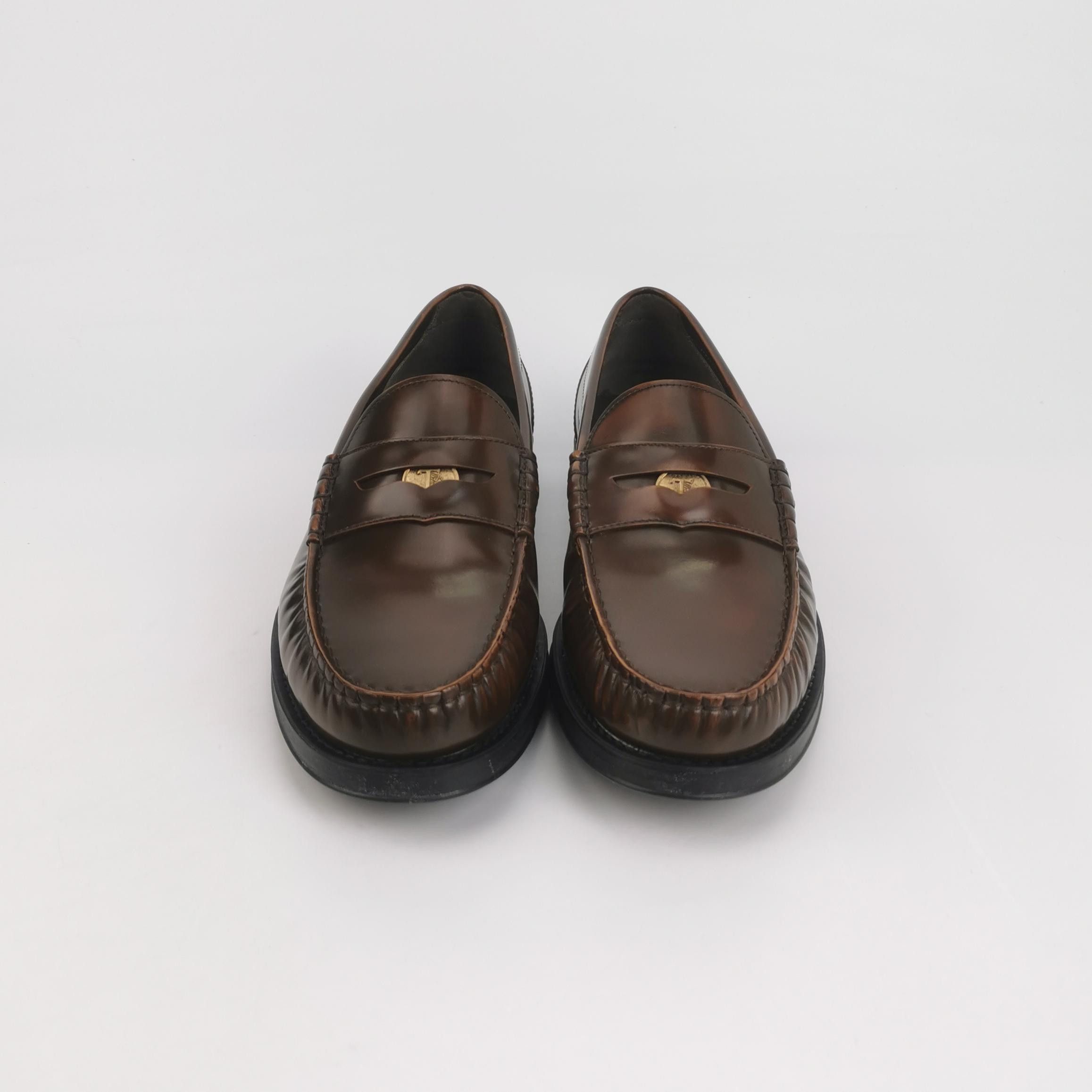 Tod's Tod's Metal Logo Leather Penny Loafers Size EU 44 Size US 11 / EU 44 - 3 Thumbnail