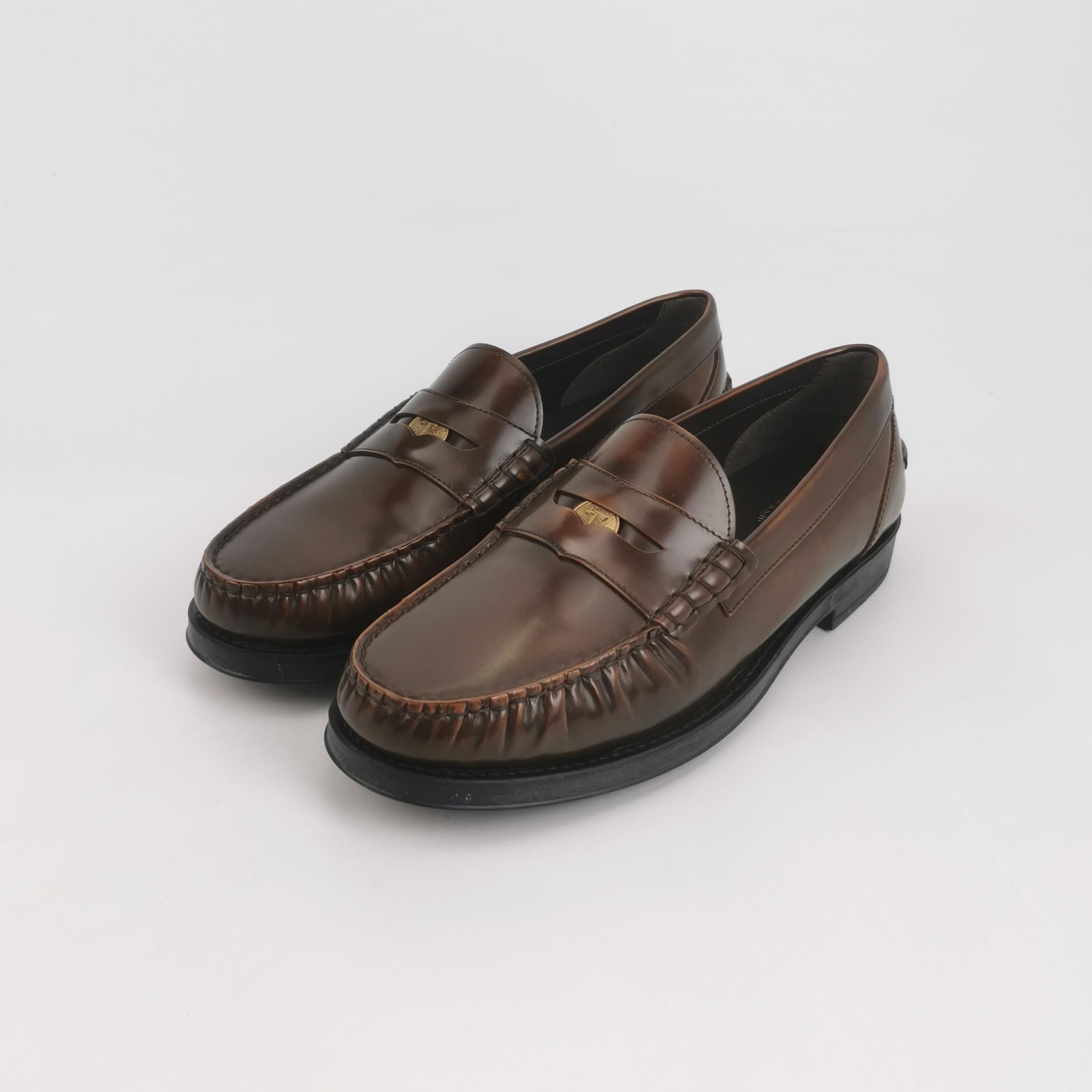 Tod's Tod's Metal Logo Leather Penny Loafers Size EU 44 Size US 11 / EU 44 - 2 Thumbnail