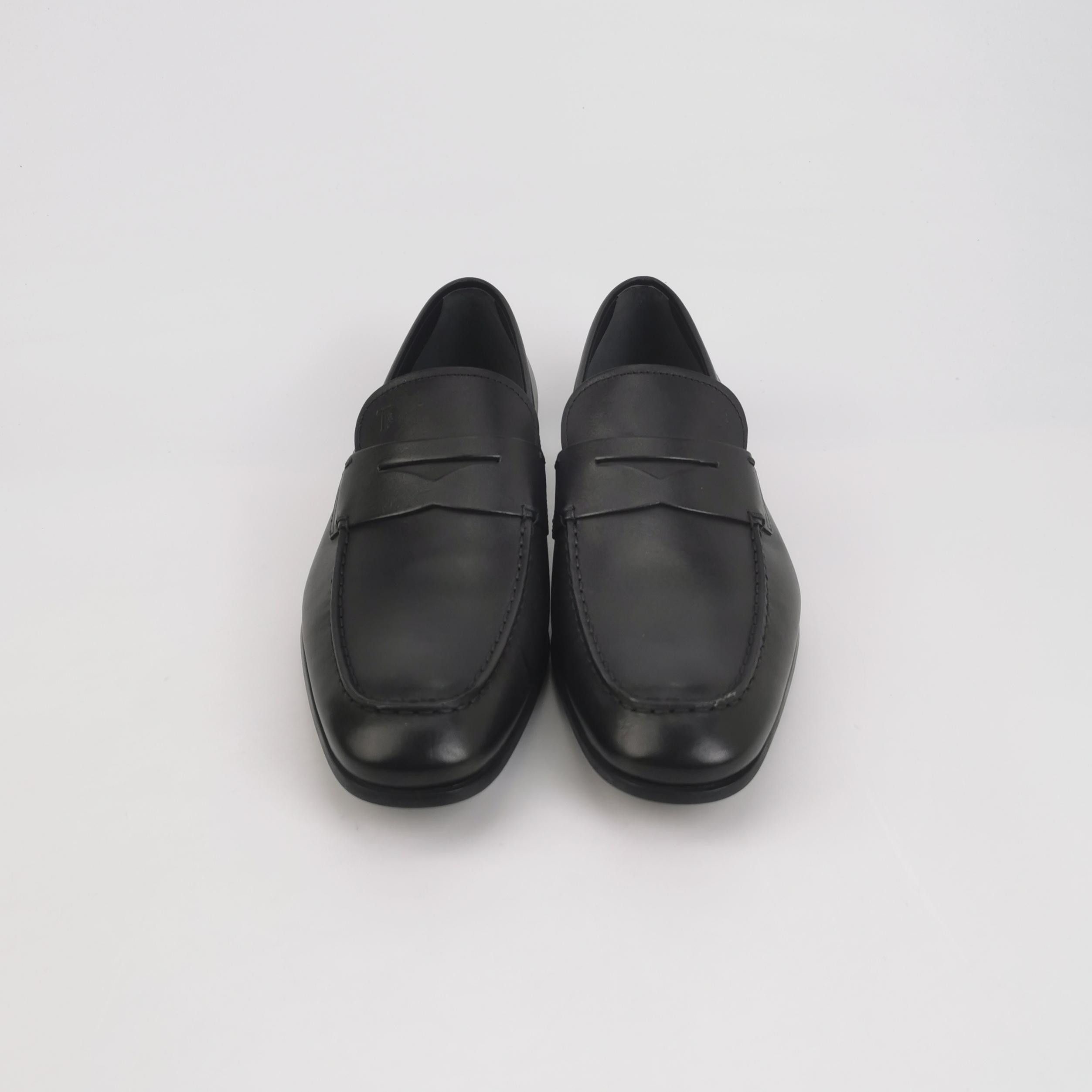 Tod's Tod's Black Leather Penny Loafers 42.5 Size US 9 / EU 42 - 3 Thumbnail