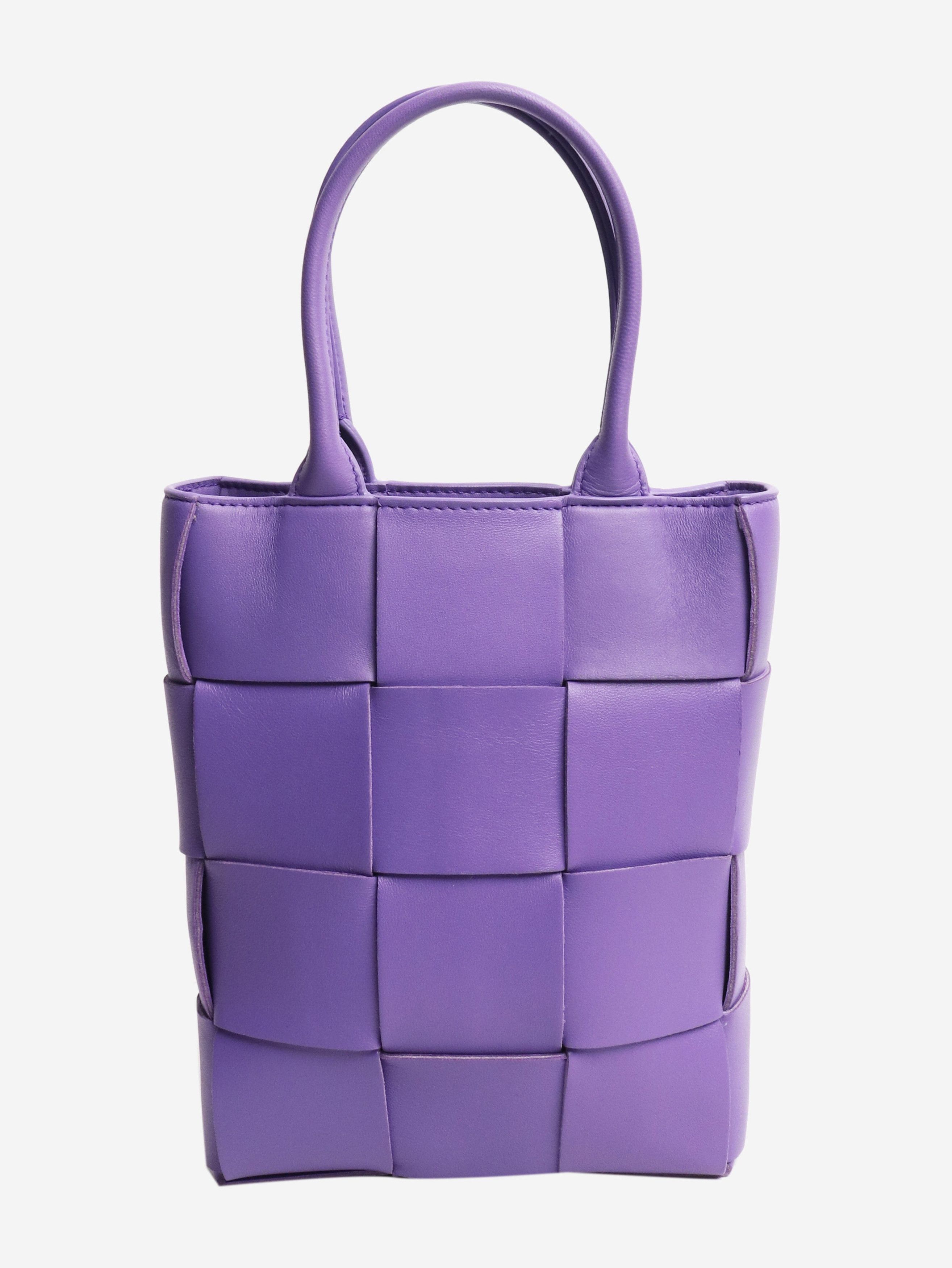 Bottega Veneta Purple mini Cassette tote bag Size ONE SIZE - 3 Thumbnail