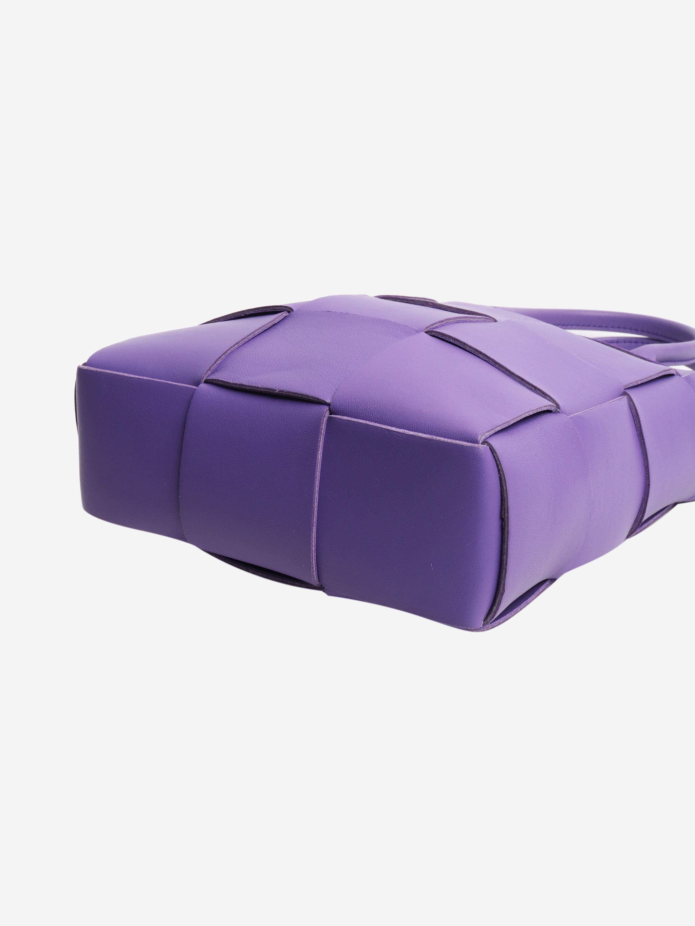 Bottega Veneta Purple mini Cassette tote bag Size ONE SIZE - 5 Thumbnail