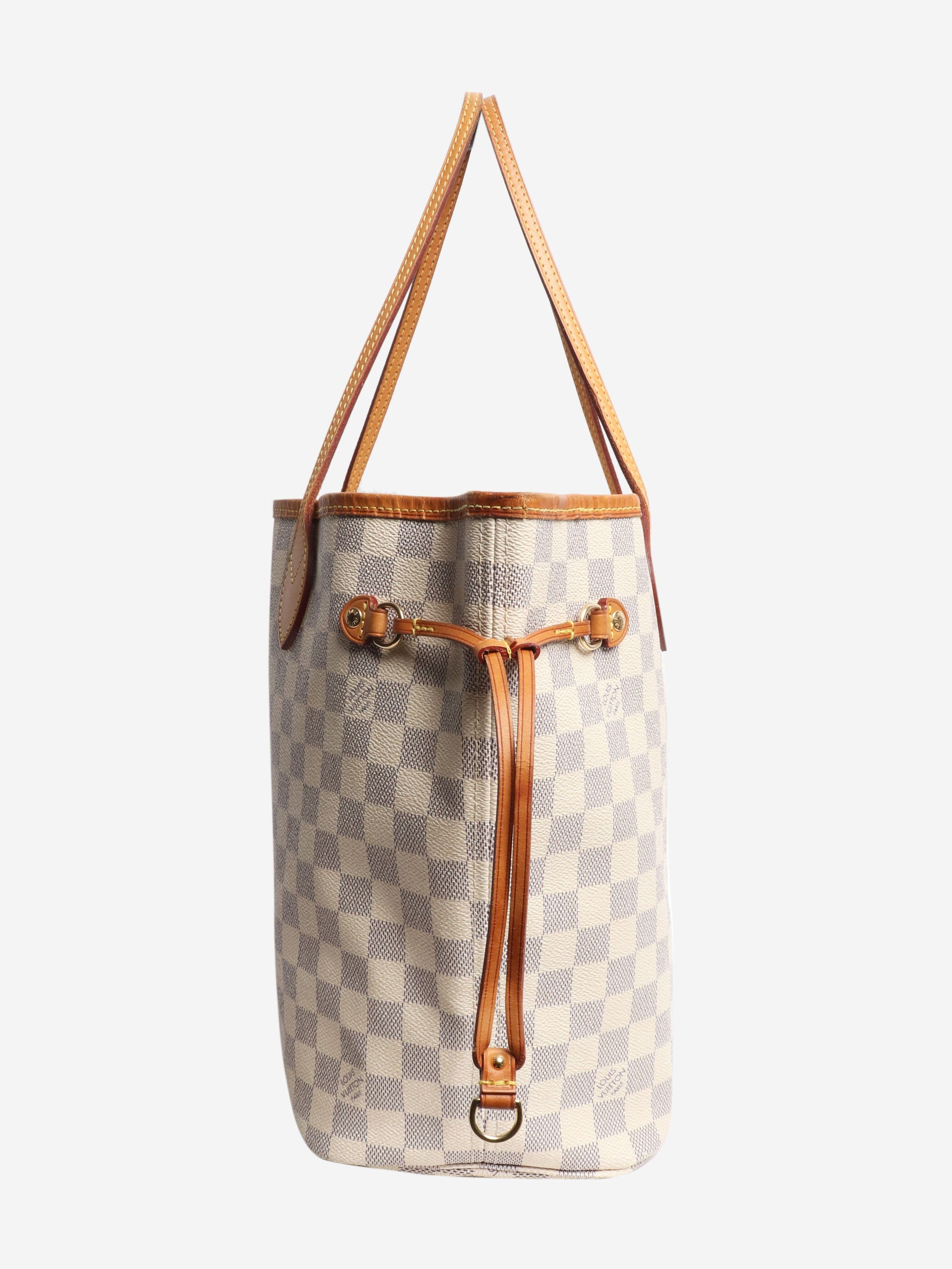 Louis Vuitton Cream 2017 Damier Azure Neverfull MM tote Size ONE SIZE - 2 Thumbnail