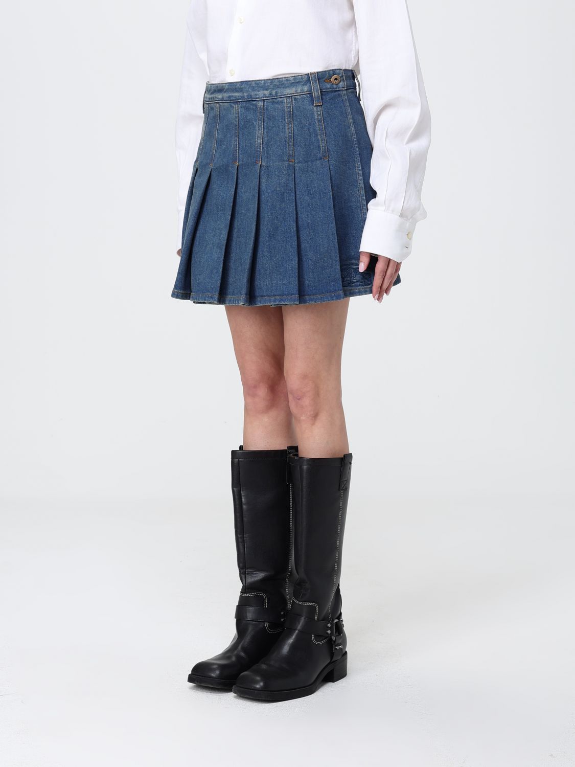 Burberry Burberry Skirt Woman Blue Size 26" / US 2 / IT 38 - 4 Thumbnail