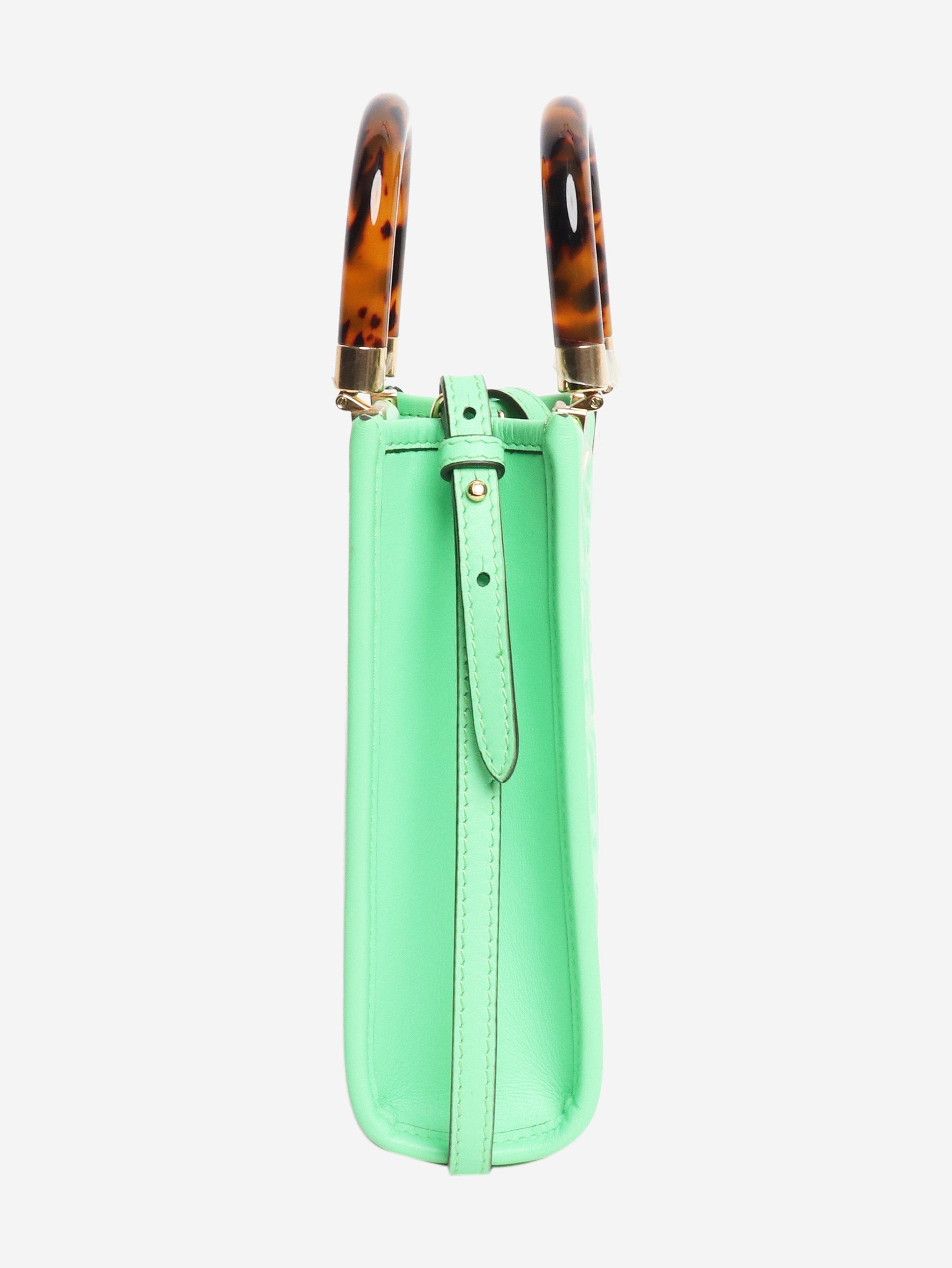 Fendi Green FF embossed mini tote Size ONE SIZE - 2 Thumbnail