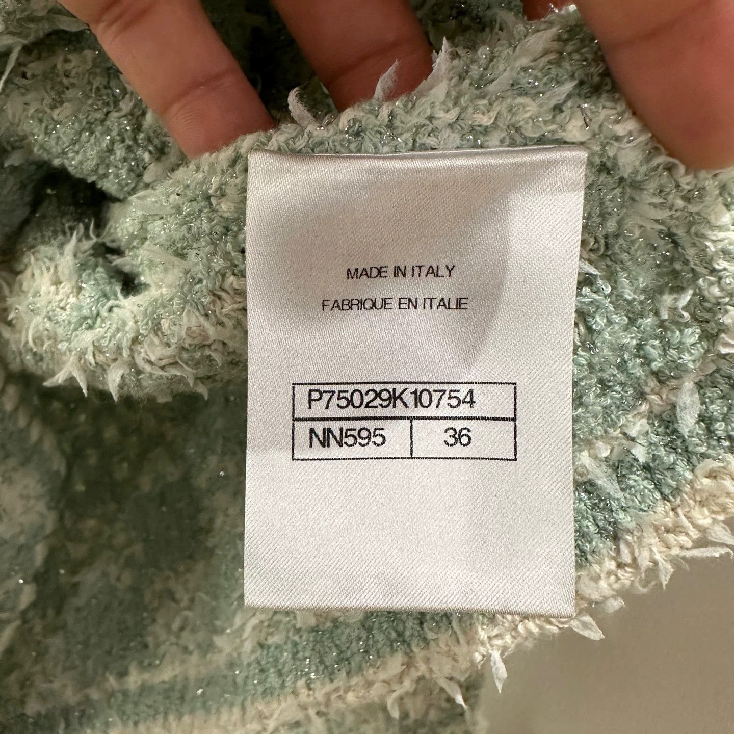 Chanel Chanel Knit Green T-Shirt it_36 Women Size XS / US 0-2 / IT 36-38 - 4 Thumbnail