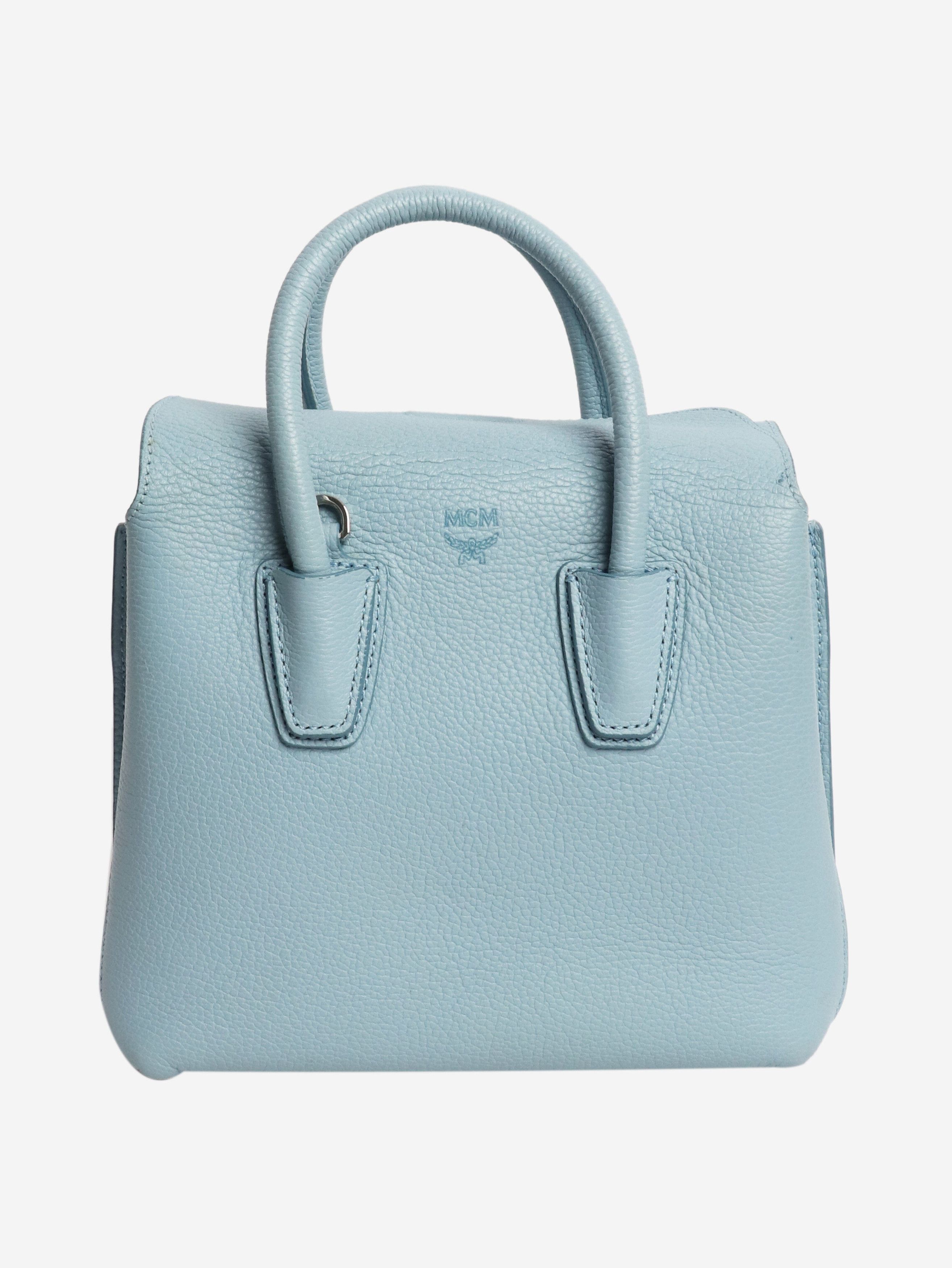 MCM Light blue leather crossbody bag Size ONE SIZE - 3 Thumbnail