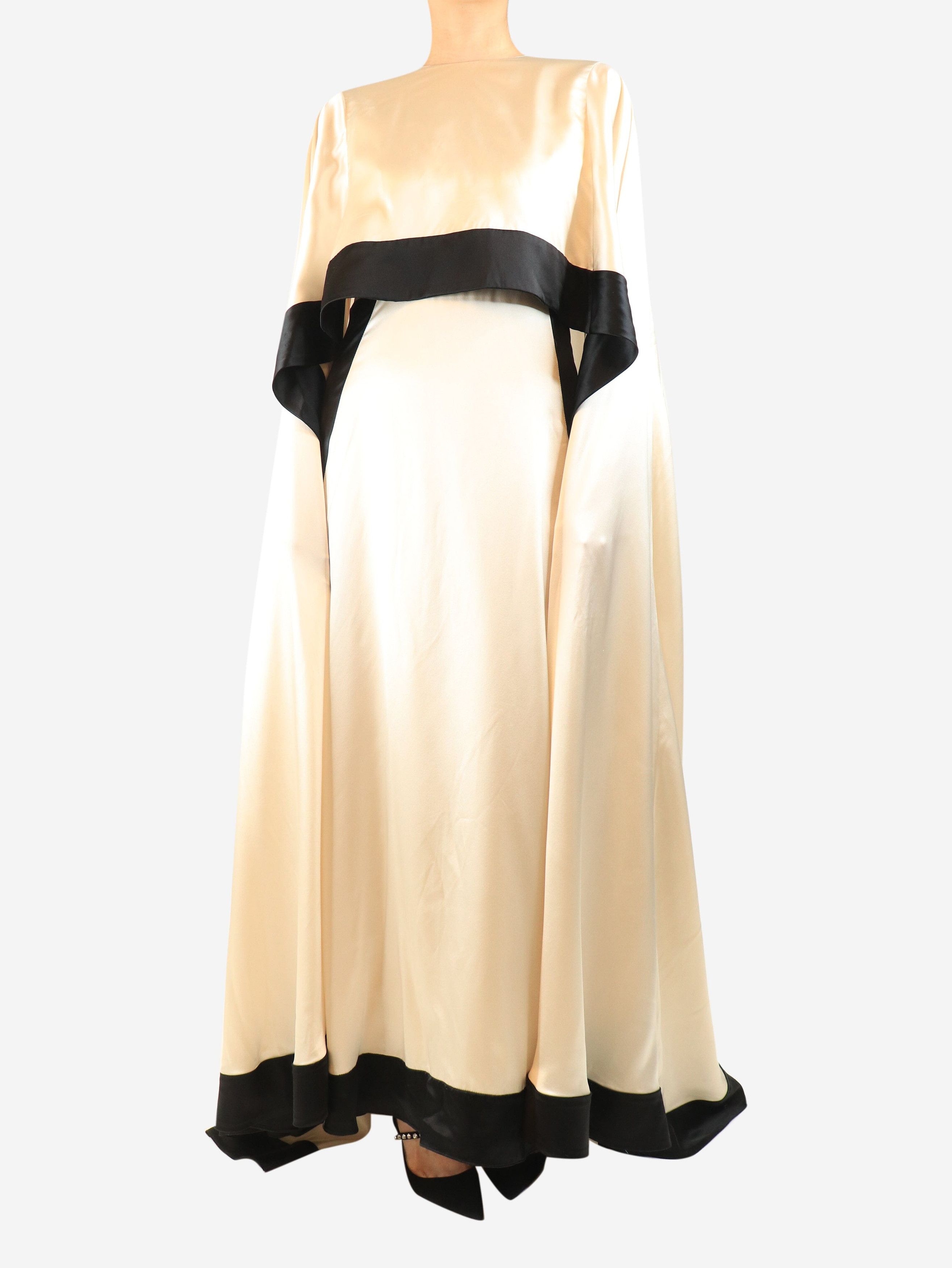 Other Neutral satin silk maxi cape dress - M Size M / US 6-8 / IT 42-44 - 4 Thumbnail