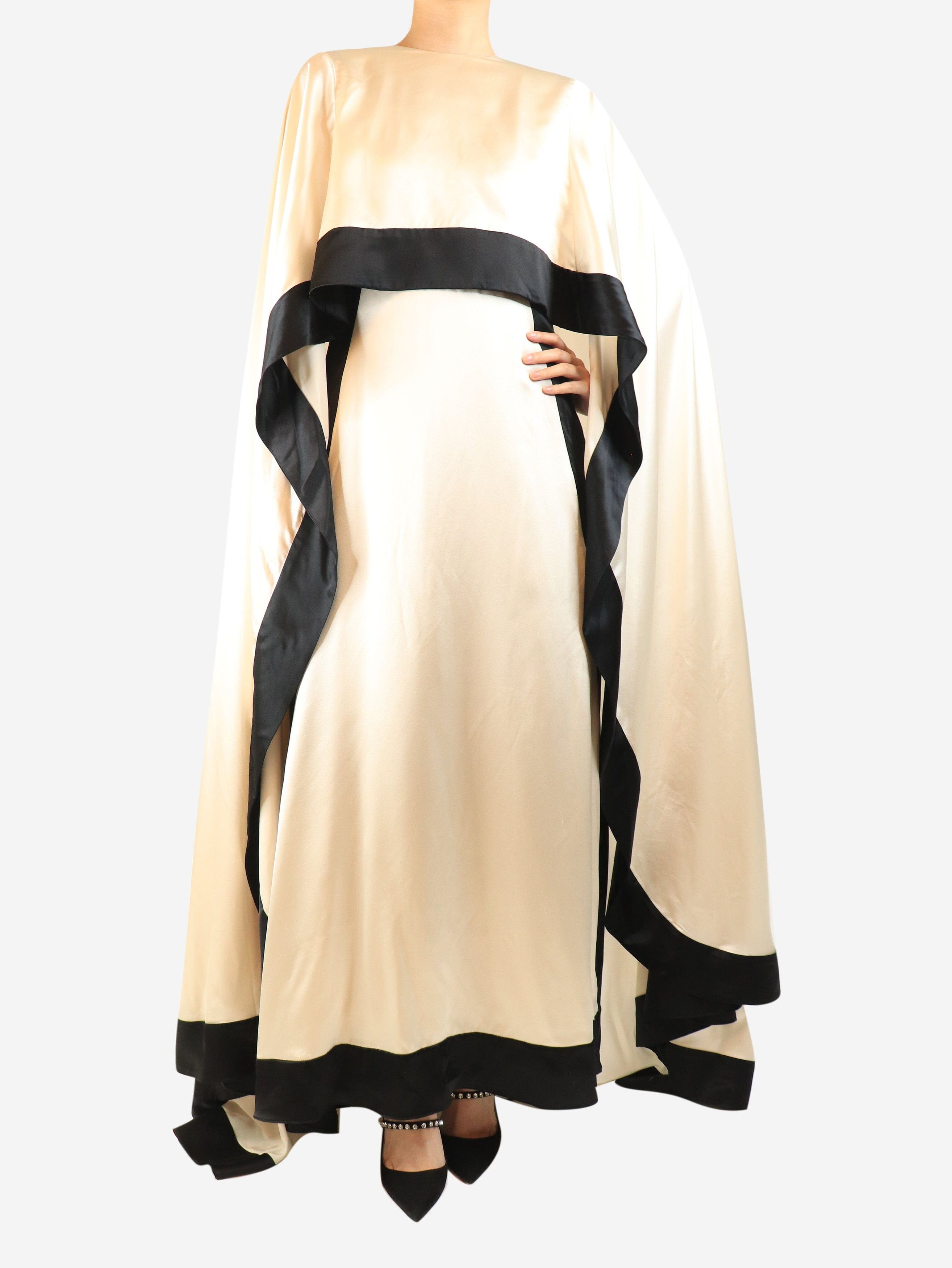 Other Neutral satin silk maxi cape dress - M Size M / US 6-8 / IT 42-44 - 3 Thumbnail