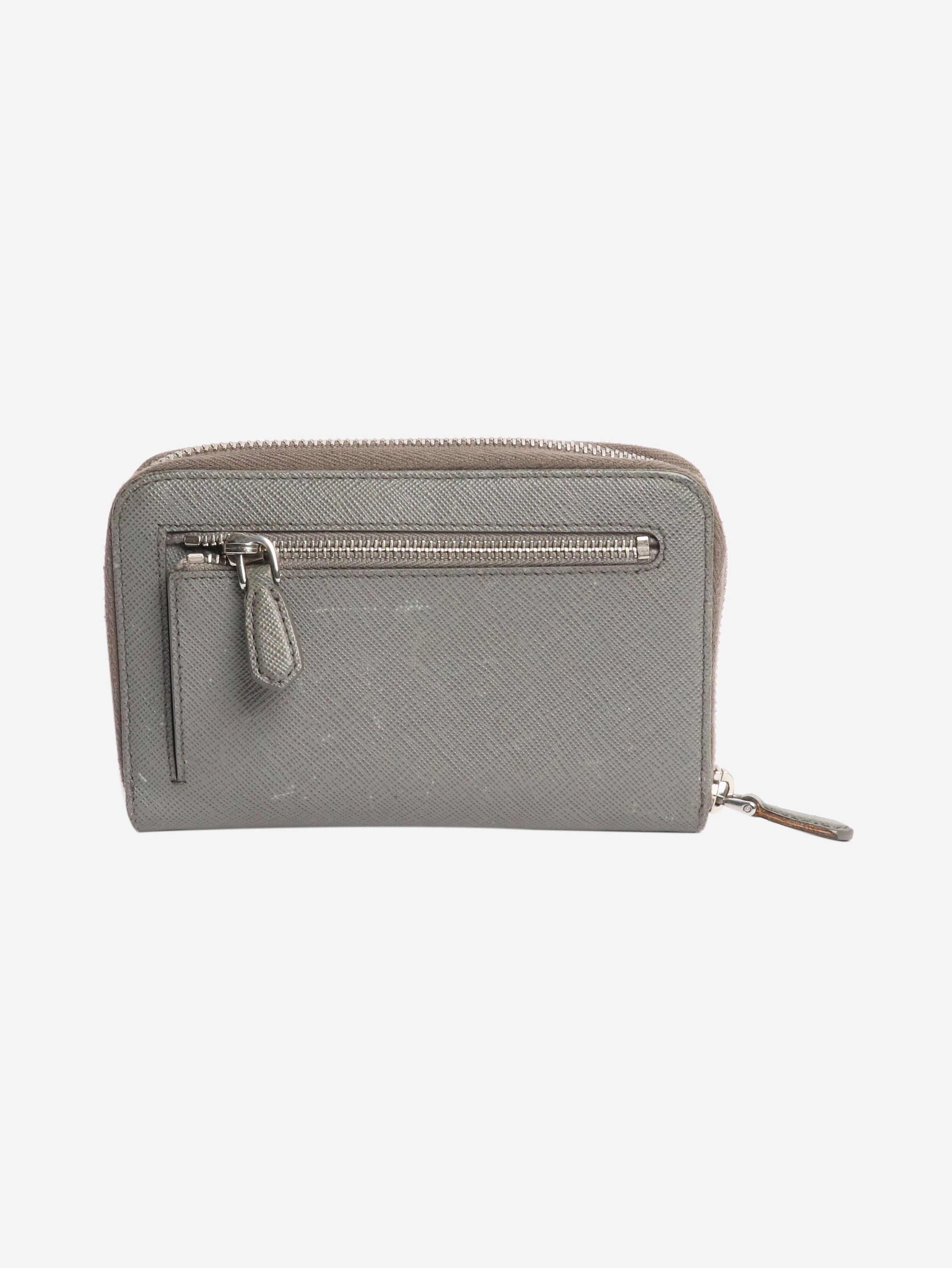Other Grey Saffiano zip wallet Size ONE SIZE - 2 Thumbnail