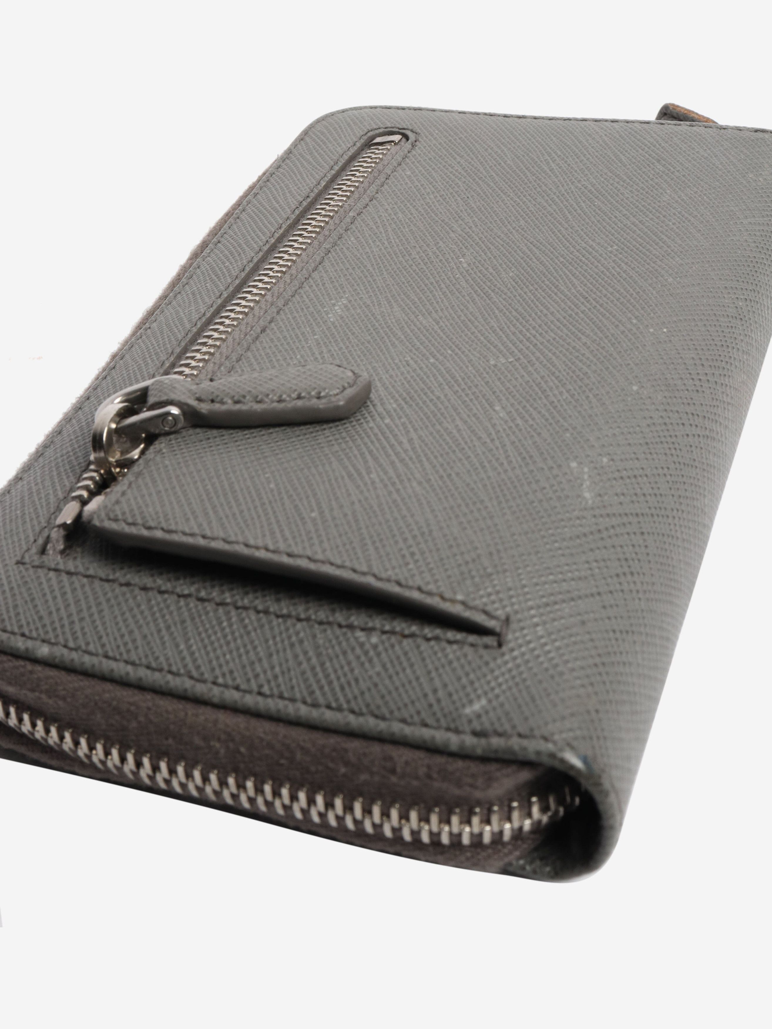 Other Grey Saffiano zip wallet Size ONE SIZE - 5 Thumbnail