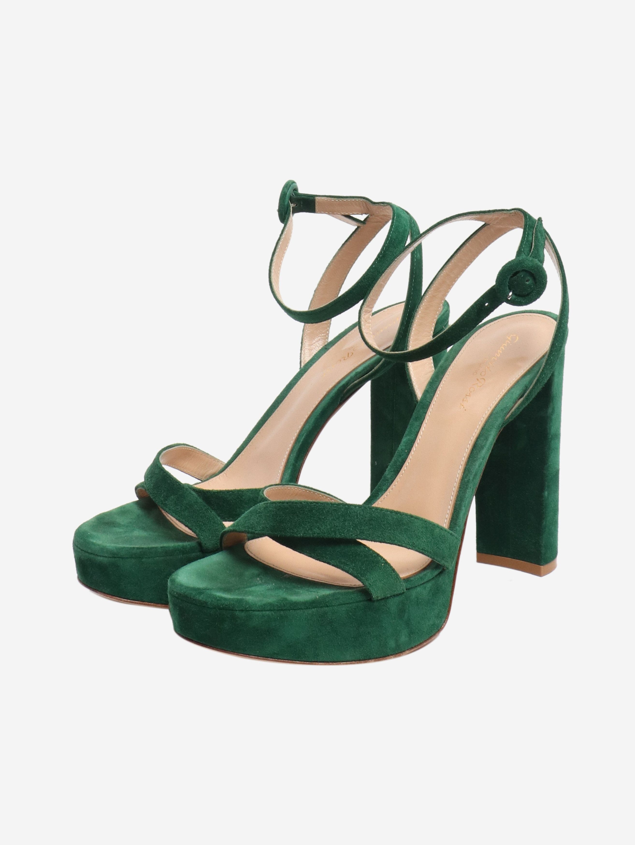 Other Green suede platform sandals - EU 38.5 Size US 7 / IT 37 - 2 Thumbnail