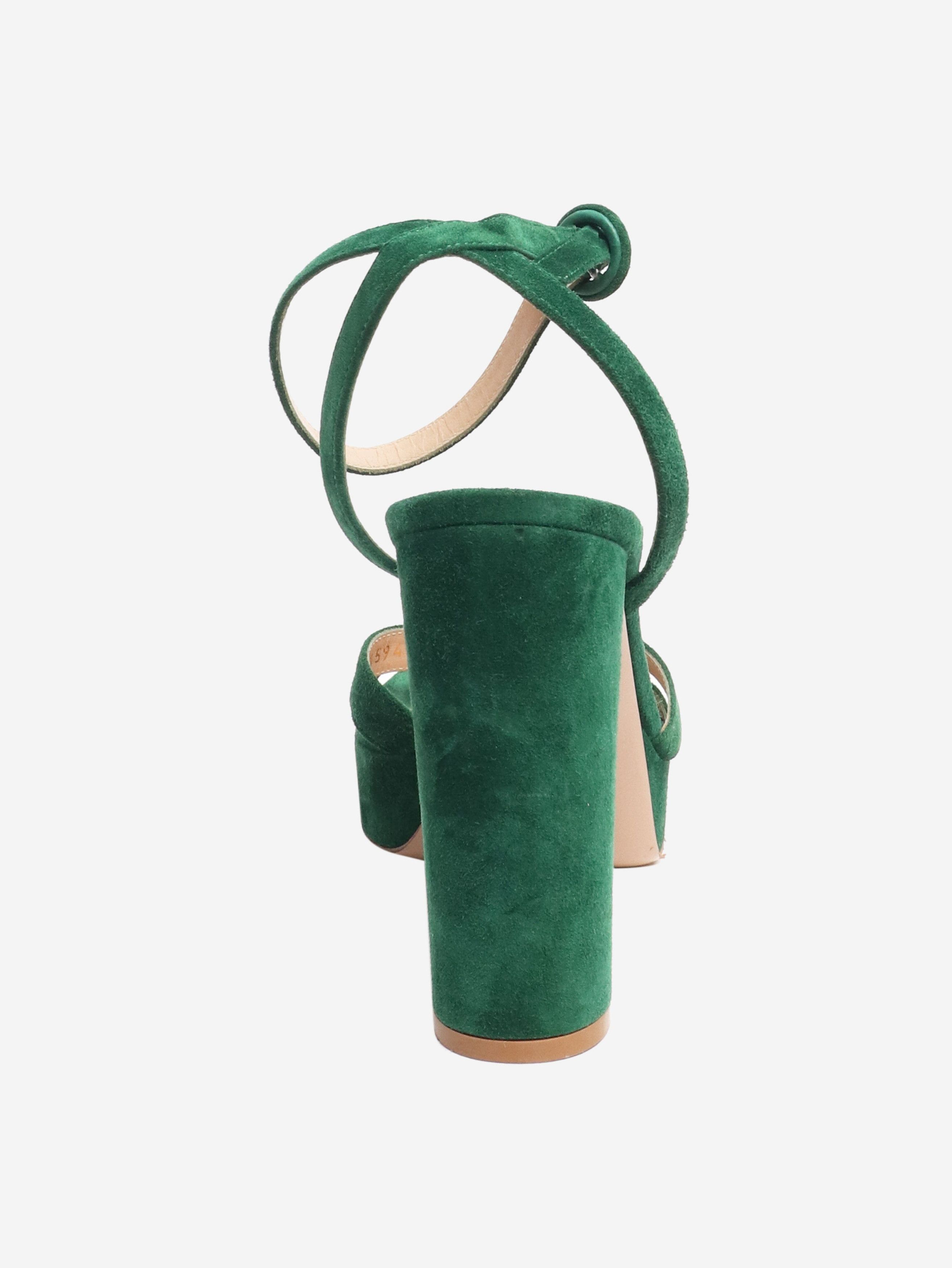 Other Green suede platform sandals - EU 38.5 Size US 7 / IT 37 - 3 Thumbnail