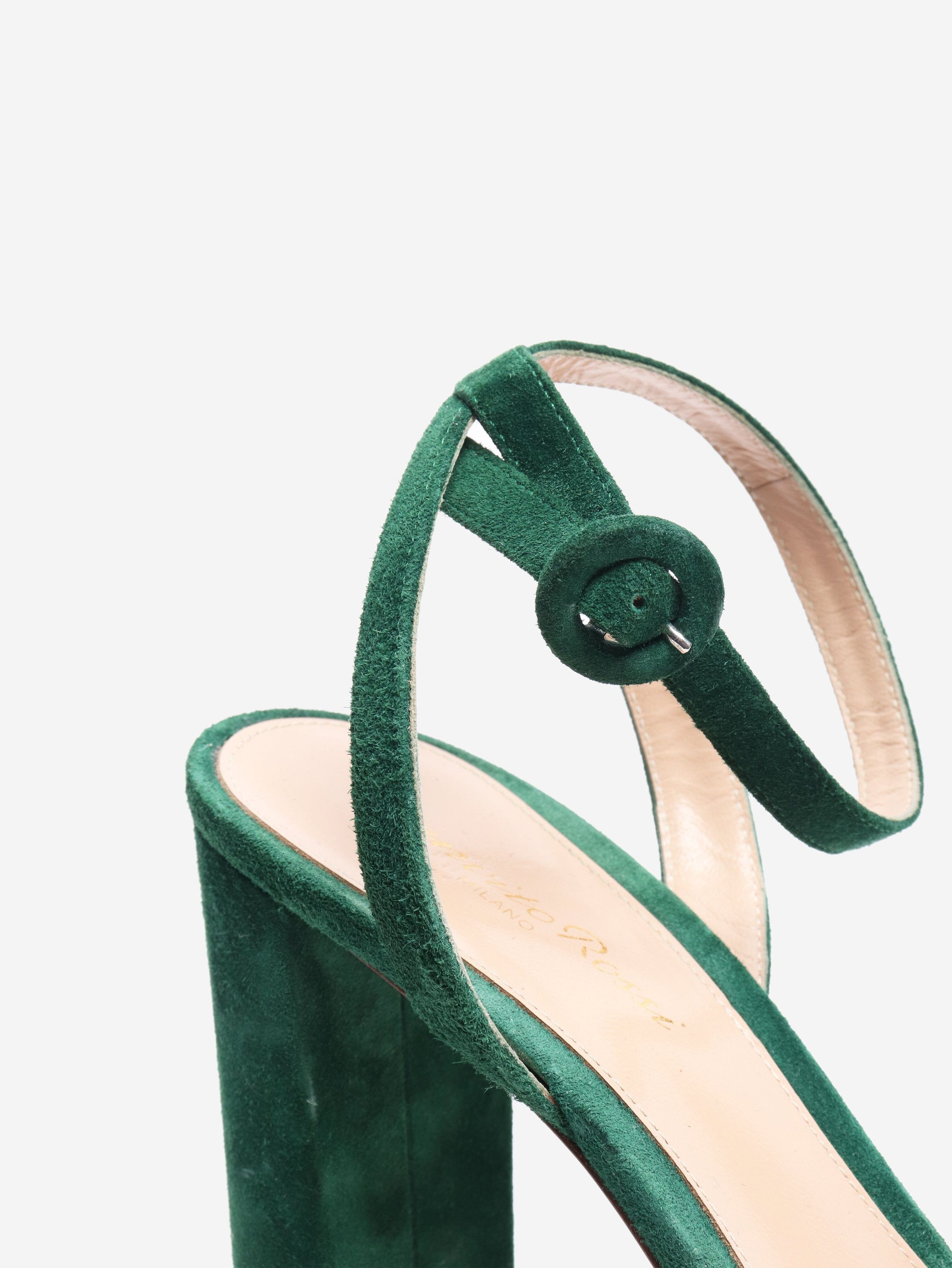 Other Green suede platform sandals - EU 38.5 Size US 7 / IT 37 - 4 Thumbnail