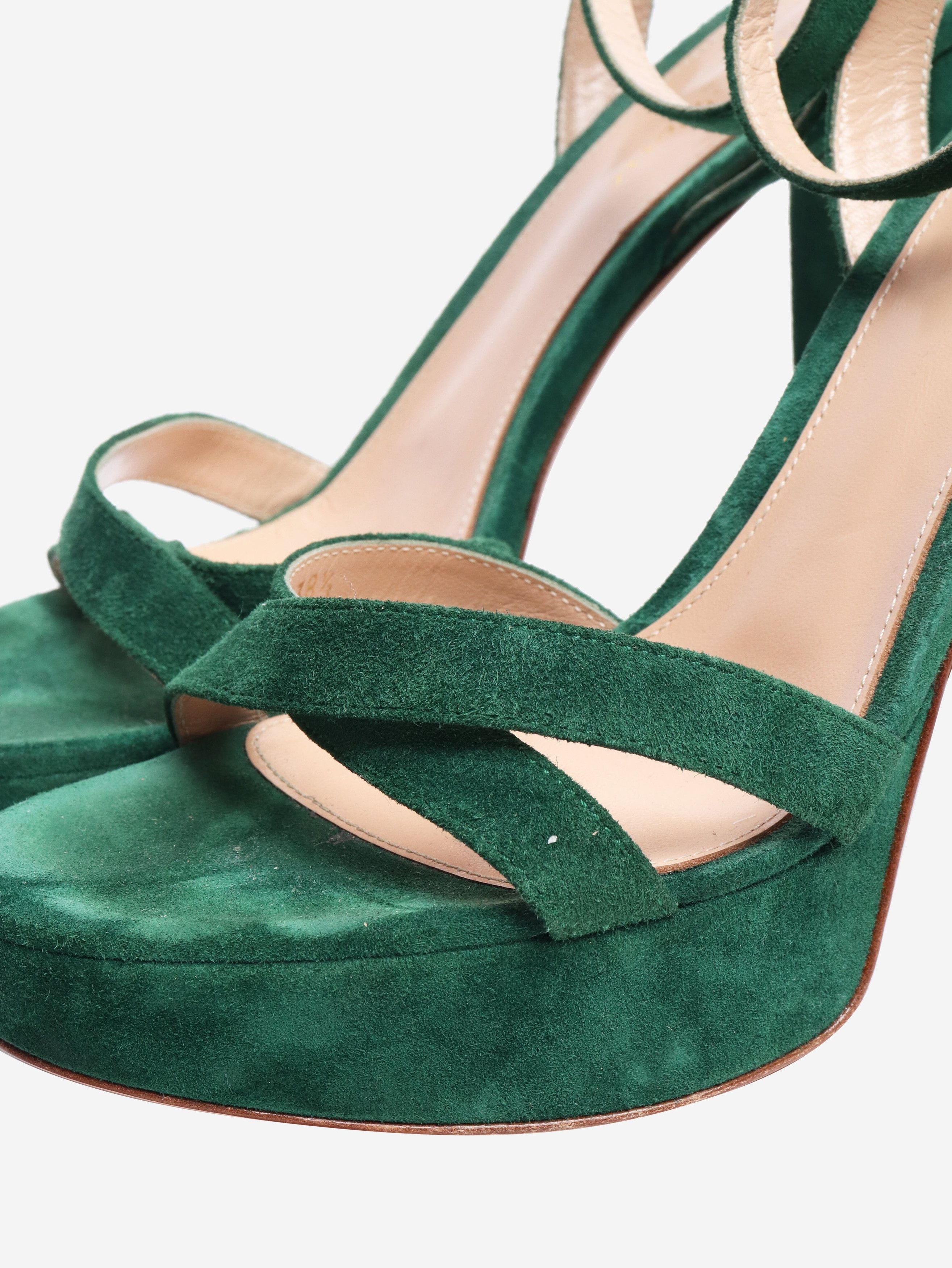 Other Green suede platform sandals - EU 38.5 Size US 7 / IT 37 - 5 Thumbnail