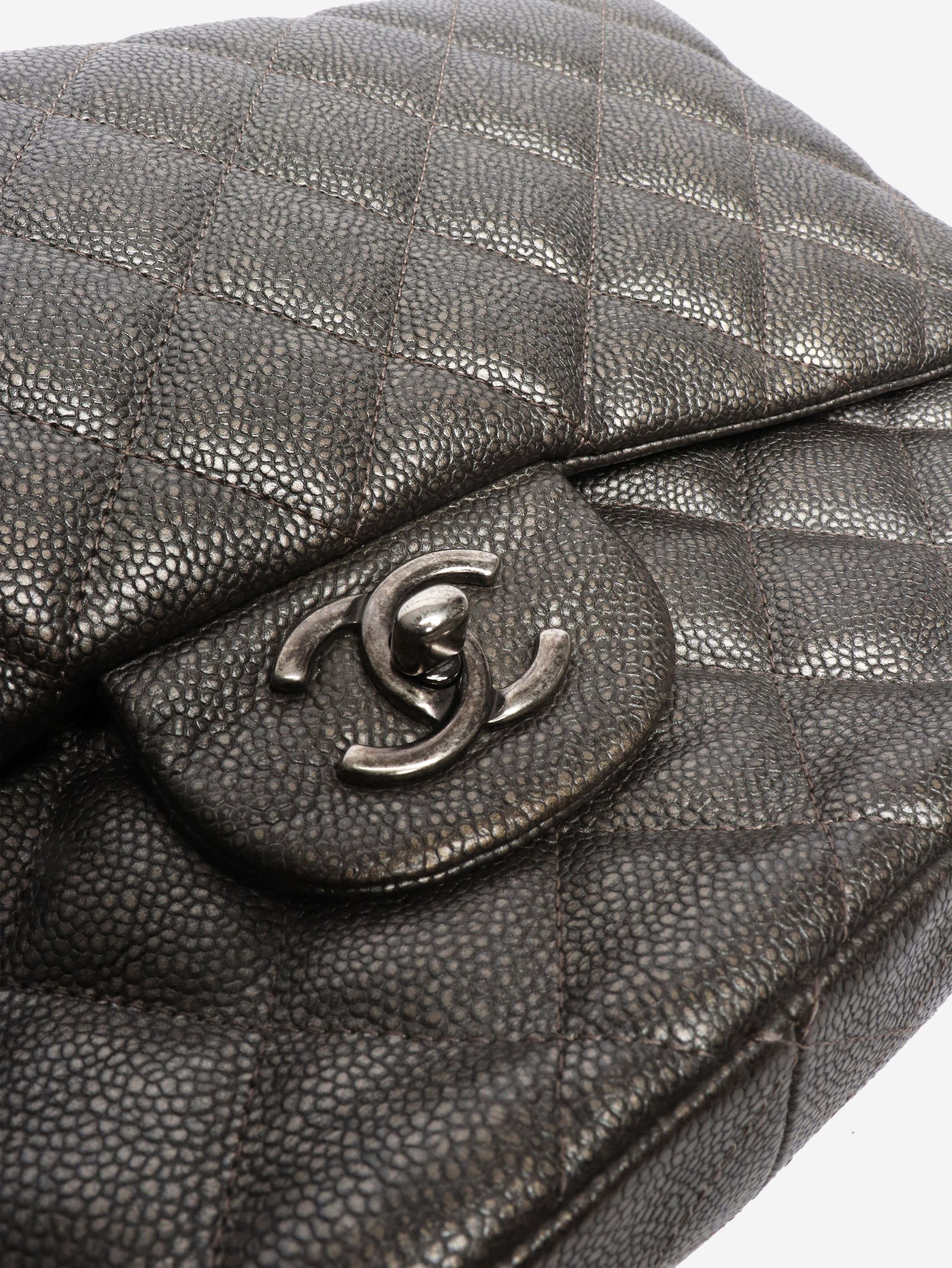 Other Grey 2015 jumbo caviar Classic Double Flap bag Size ONE SIZE - 5 Thumbnail