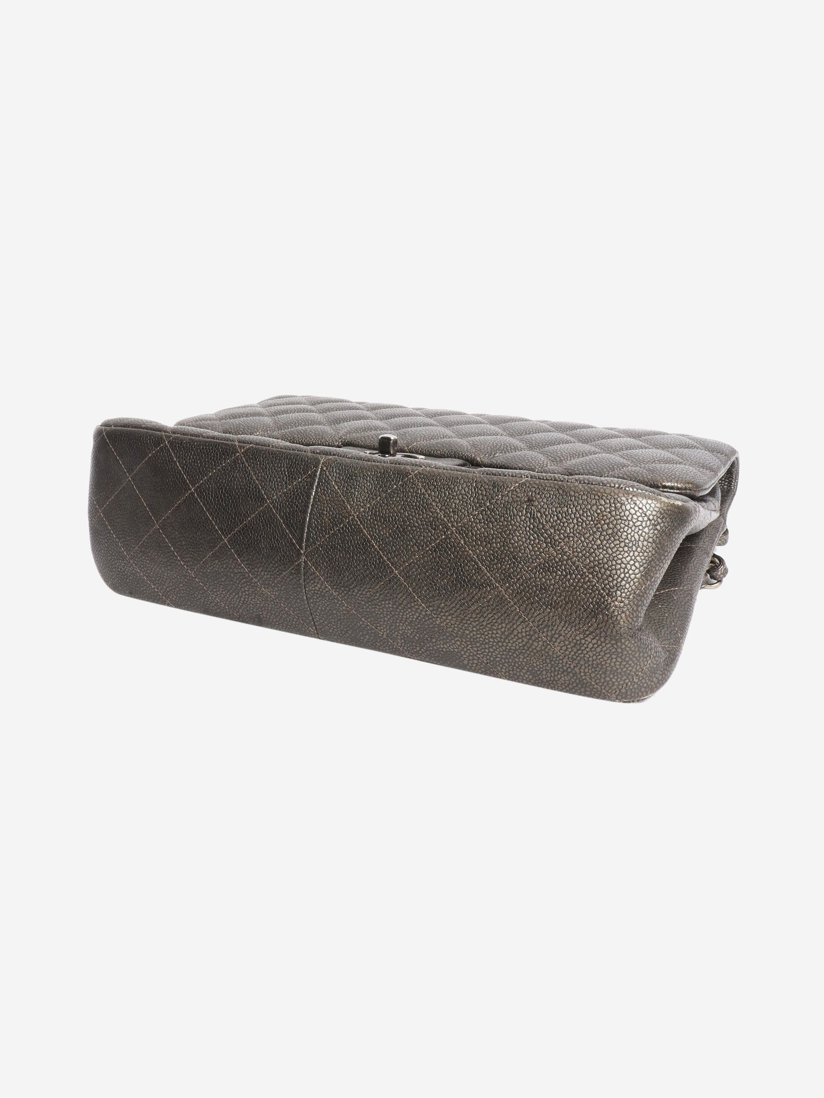 Other Grey 2015 jumbo caviar Classic Double Flap bag Size ONE SIZE - 3 Thumbnail