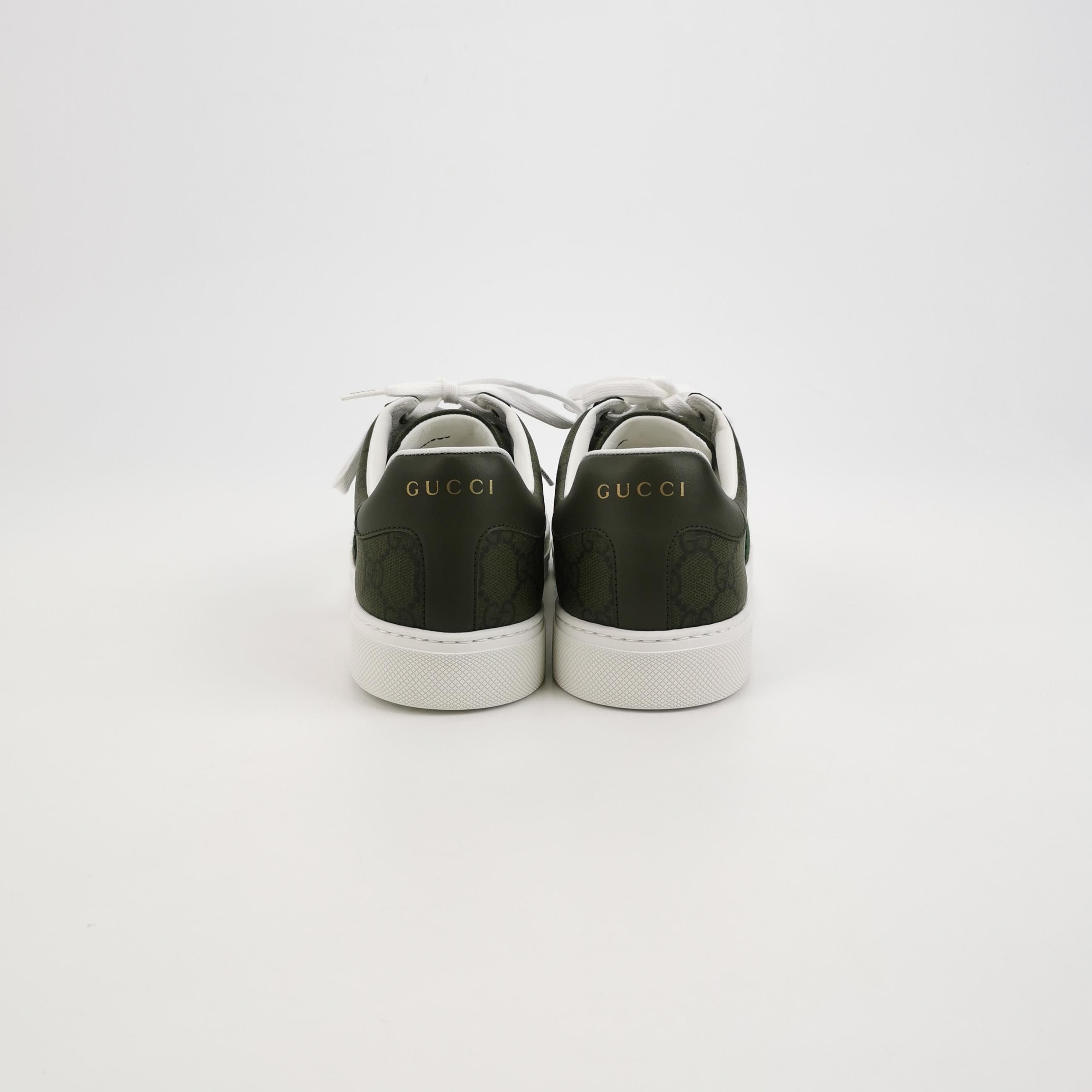 Gucci Gucci GG Supreme Web Ace Sneakers US 7 Size US 7 / EU 40 - 4 Thumbnail