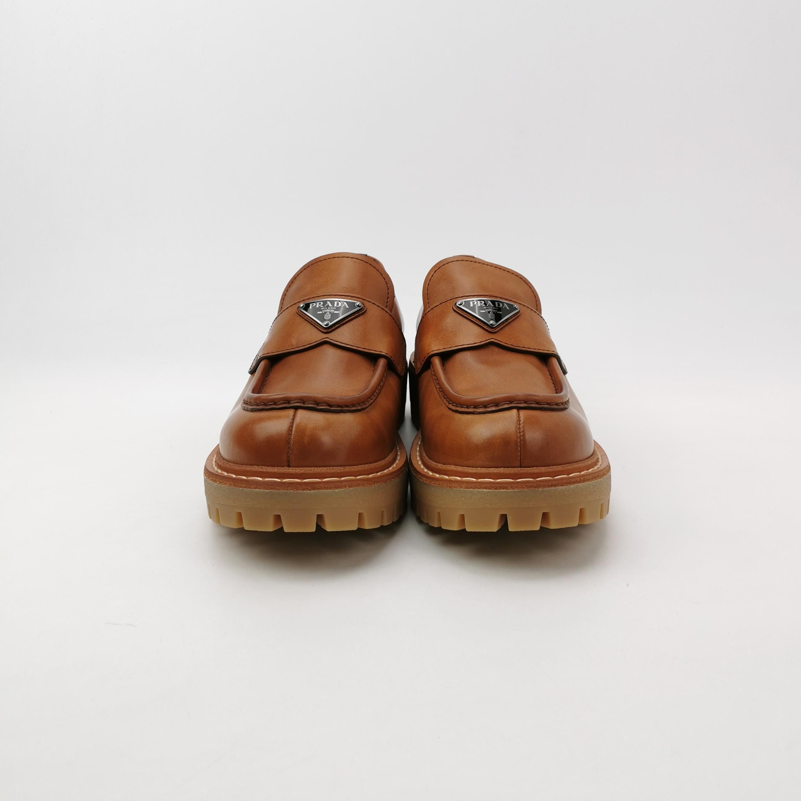 Prada Prada Triangle Logo Leather Loafers Size 41 Size US 8 / EU 41 - 3 Thumbnail