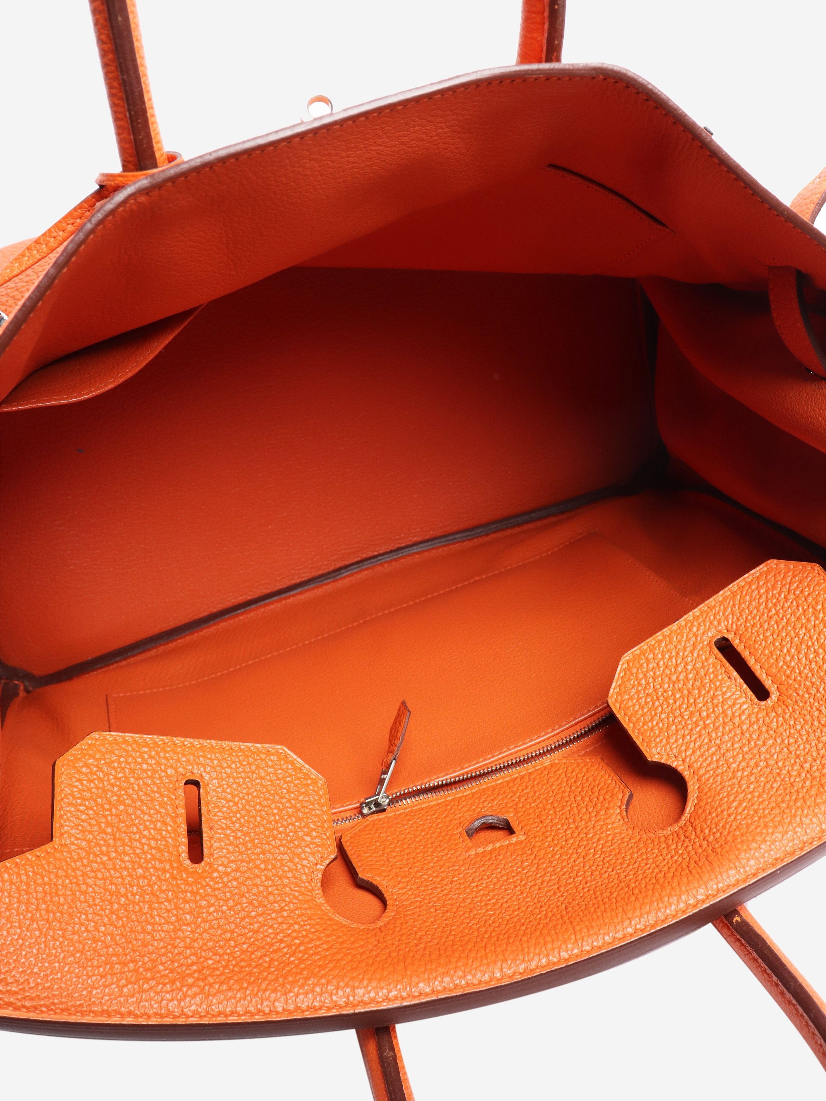 Other Orange 2010 Birkin 35 bag in Clemence leather Size ONE SIZE - 7 Thumbnail
