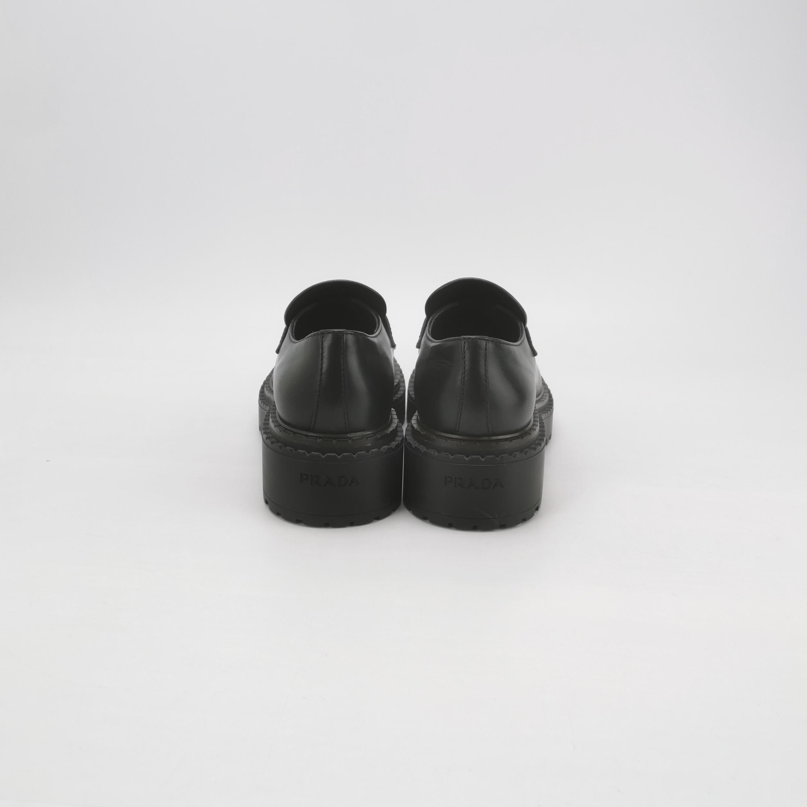 Prada Prada Triangle Logo Platform Loafers Size 7 Size US 8 / EU 41 - 4 Thumbnail
