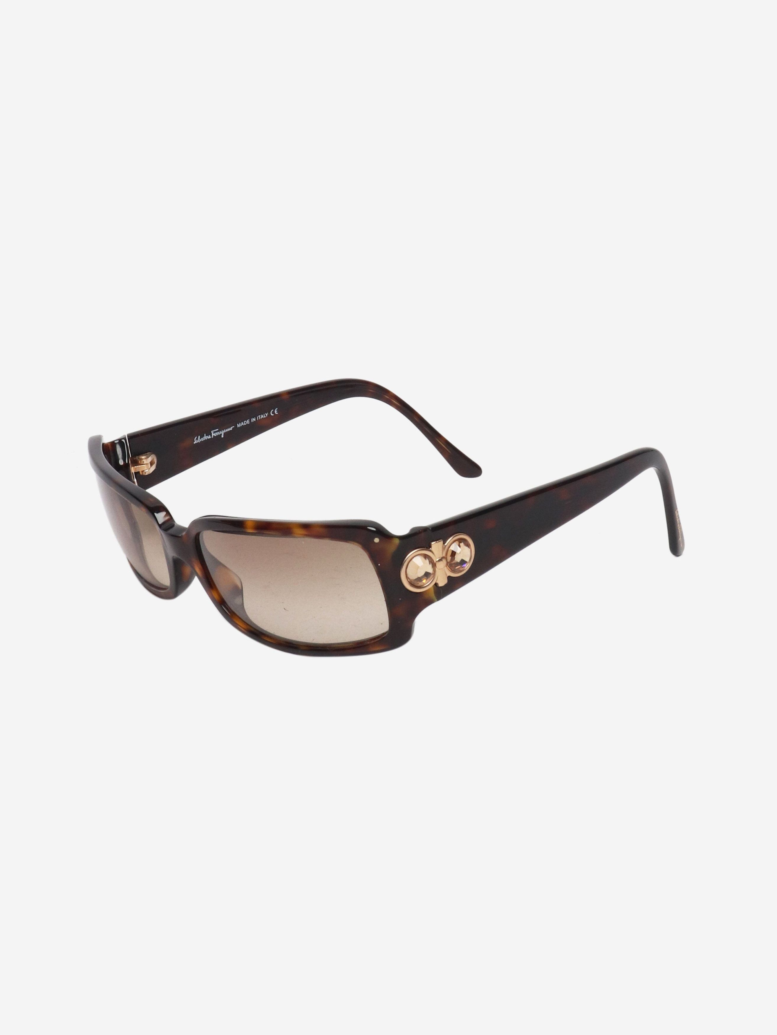 Other Brown tortoise shell rectangular sunglasses Size ONE SIZE - 2 Thumbnail