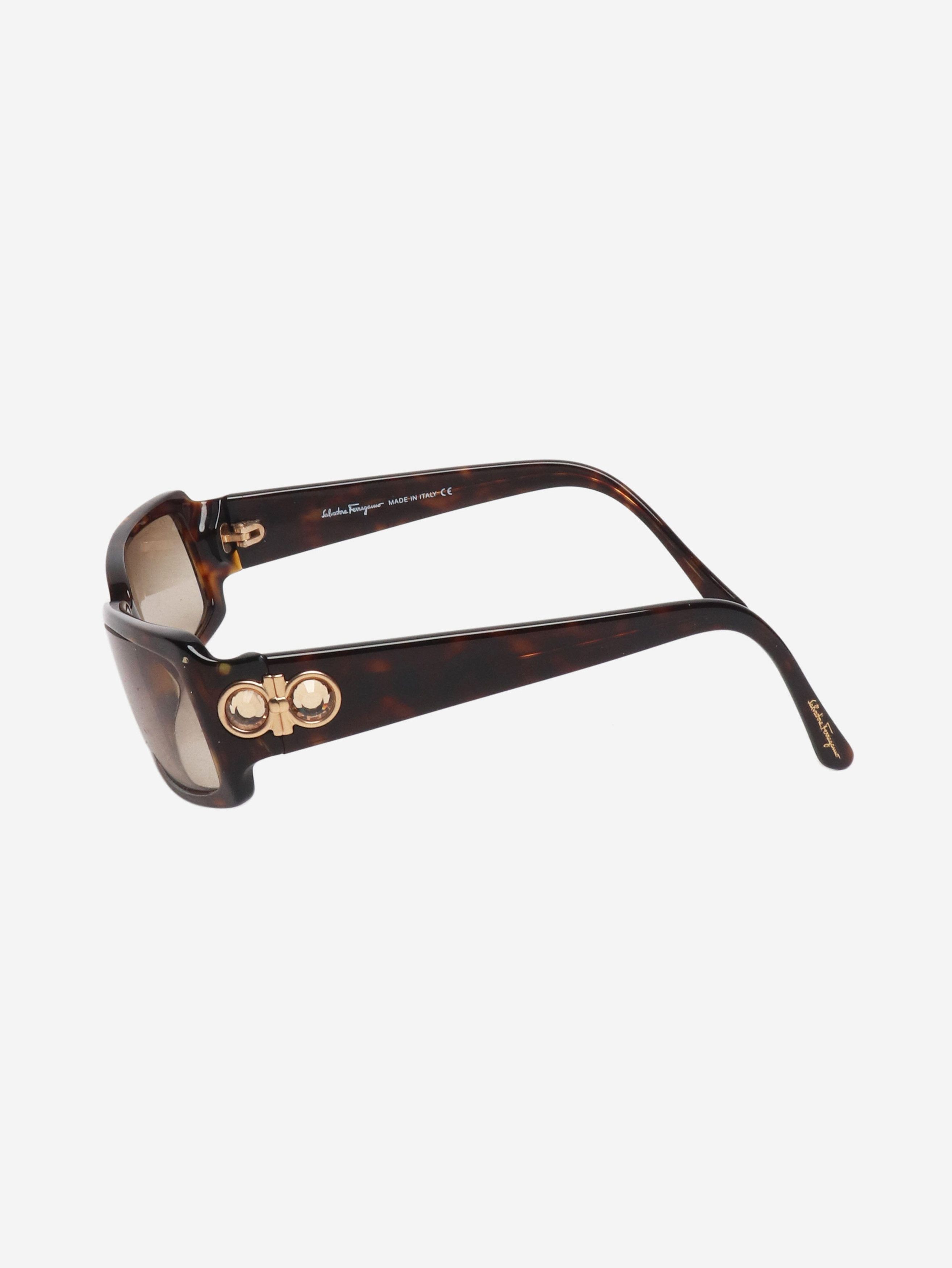 Other Brown tortoise shell rectangular sunglasses Size ONE SIZE - 4 Thumbnail