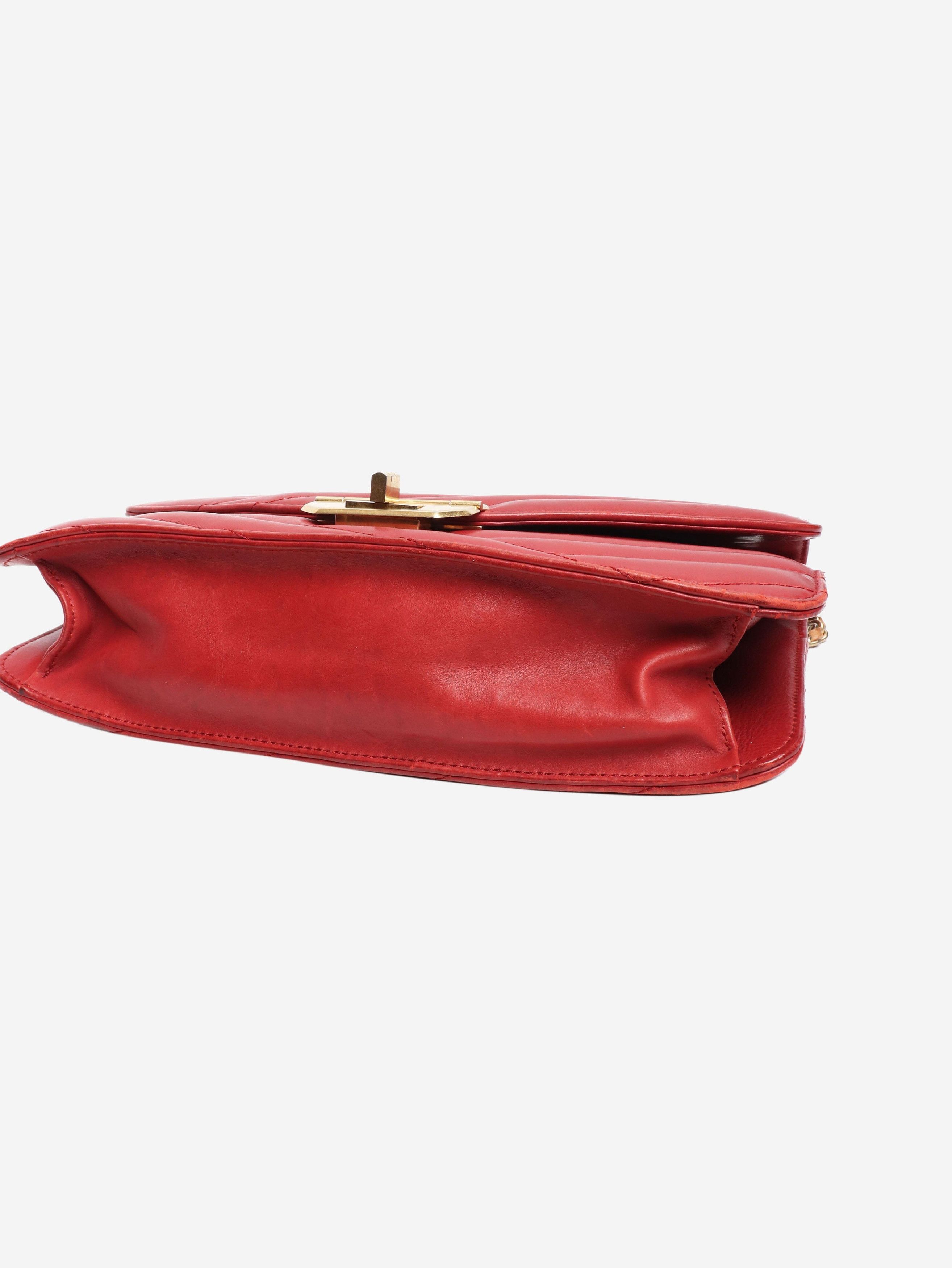 Chanel Red 2011 Gabrielle quilted leather shoulder bag Size ONE SIZE - 4 Thumbnail
