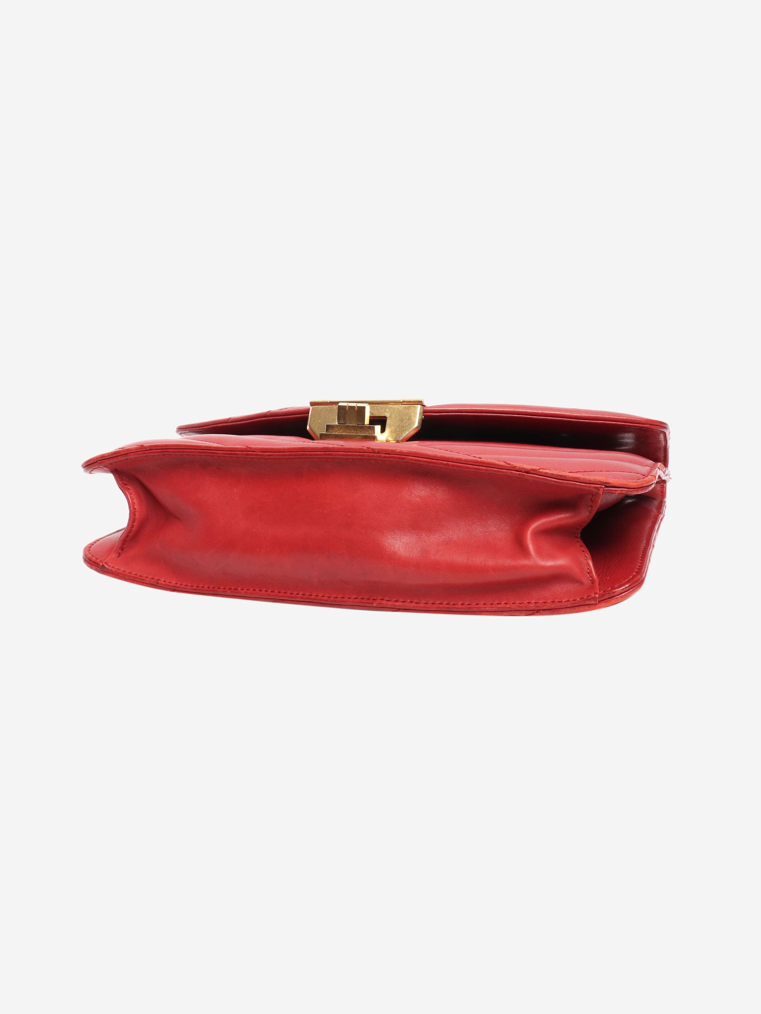 Chanel Red 2011 Gabrielle quilted leather shoulder bag Size ONE SIZE - 3 Thumbnail