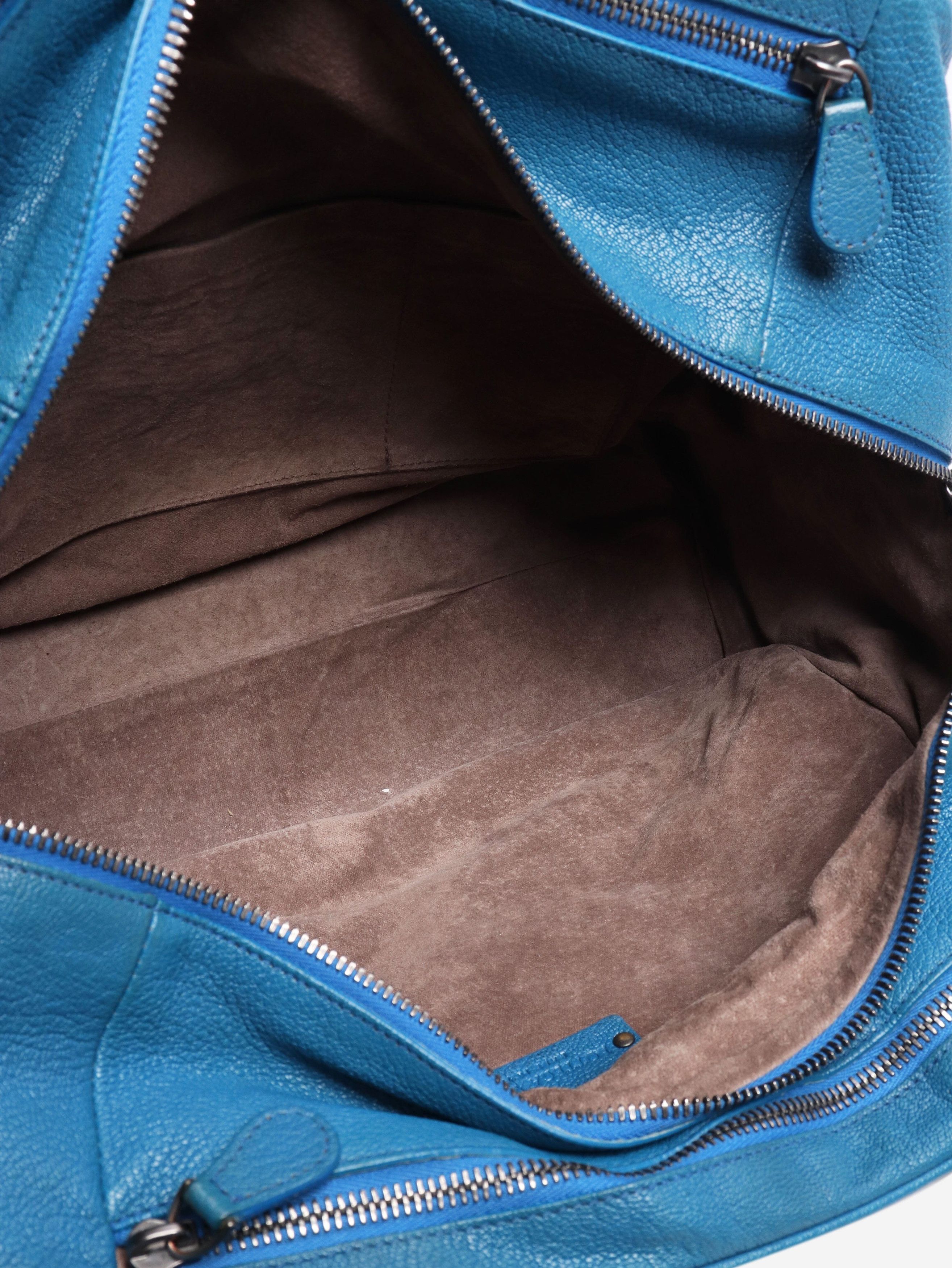 Bottega Veneta Blue Brera leather shoulder bag Size ONE SIZE - 5 Thumbnail
