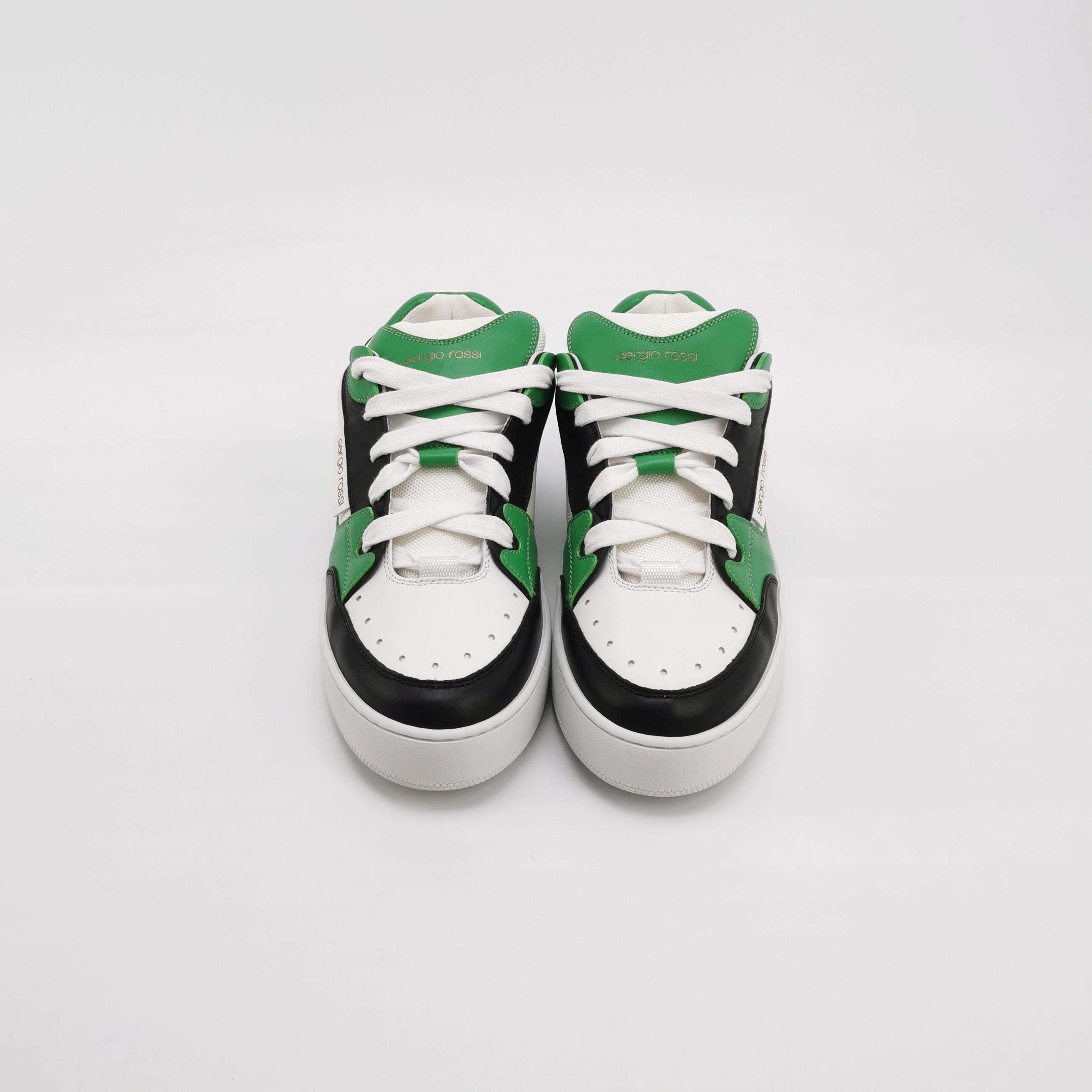 Sergio Rossi Sergio Rossi Tri-Color Leather Sneakers 39 Size US 6 / EU 39 - 3 Thumbnail