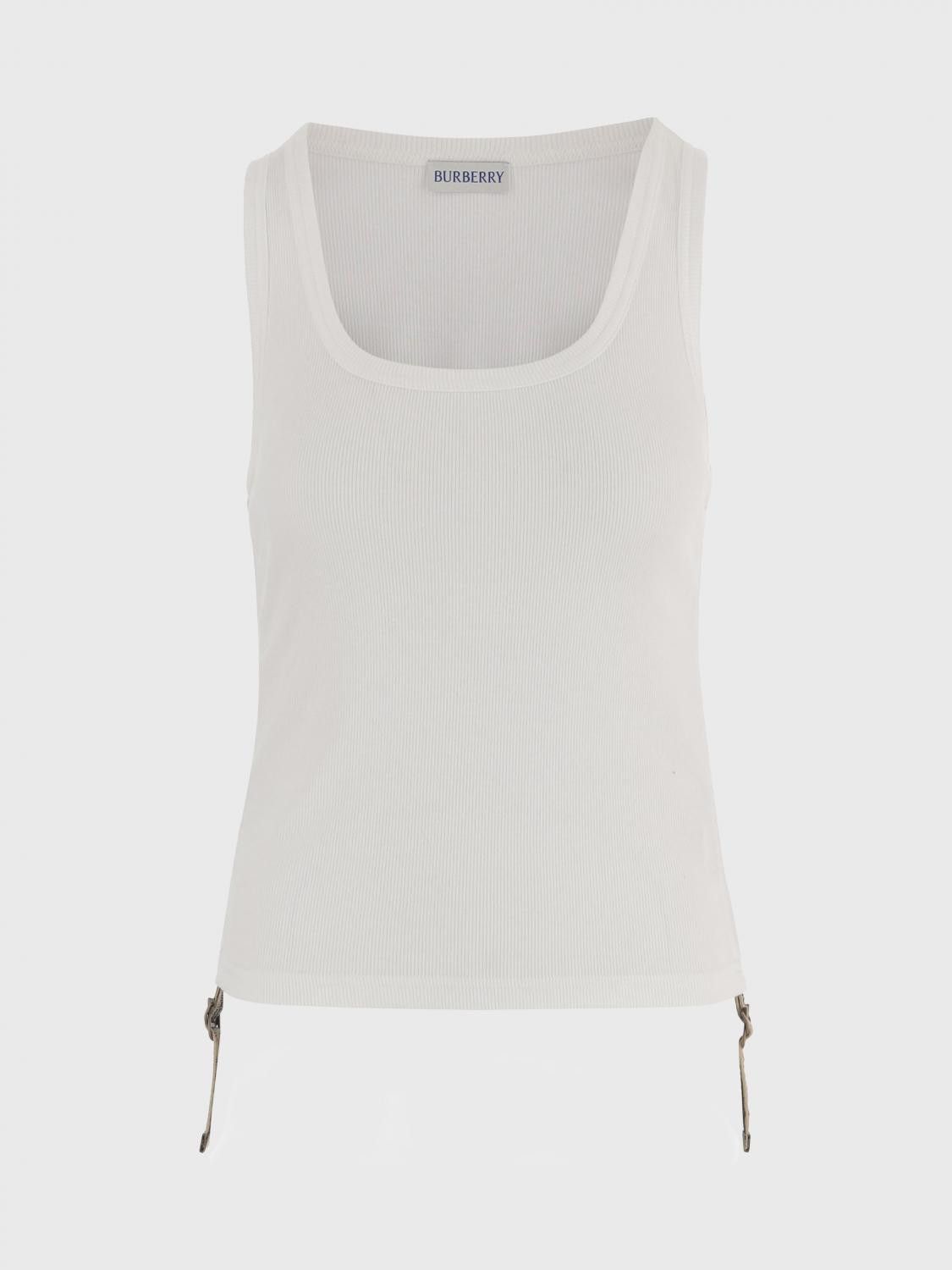 Burberry Burberry T-Shirt Woman White Size M / US 6-8 / IT 42-44 - 2 Thumbnail