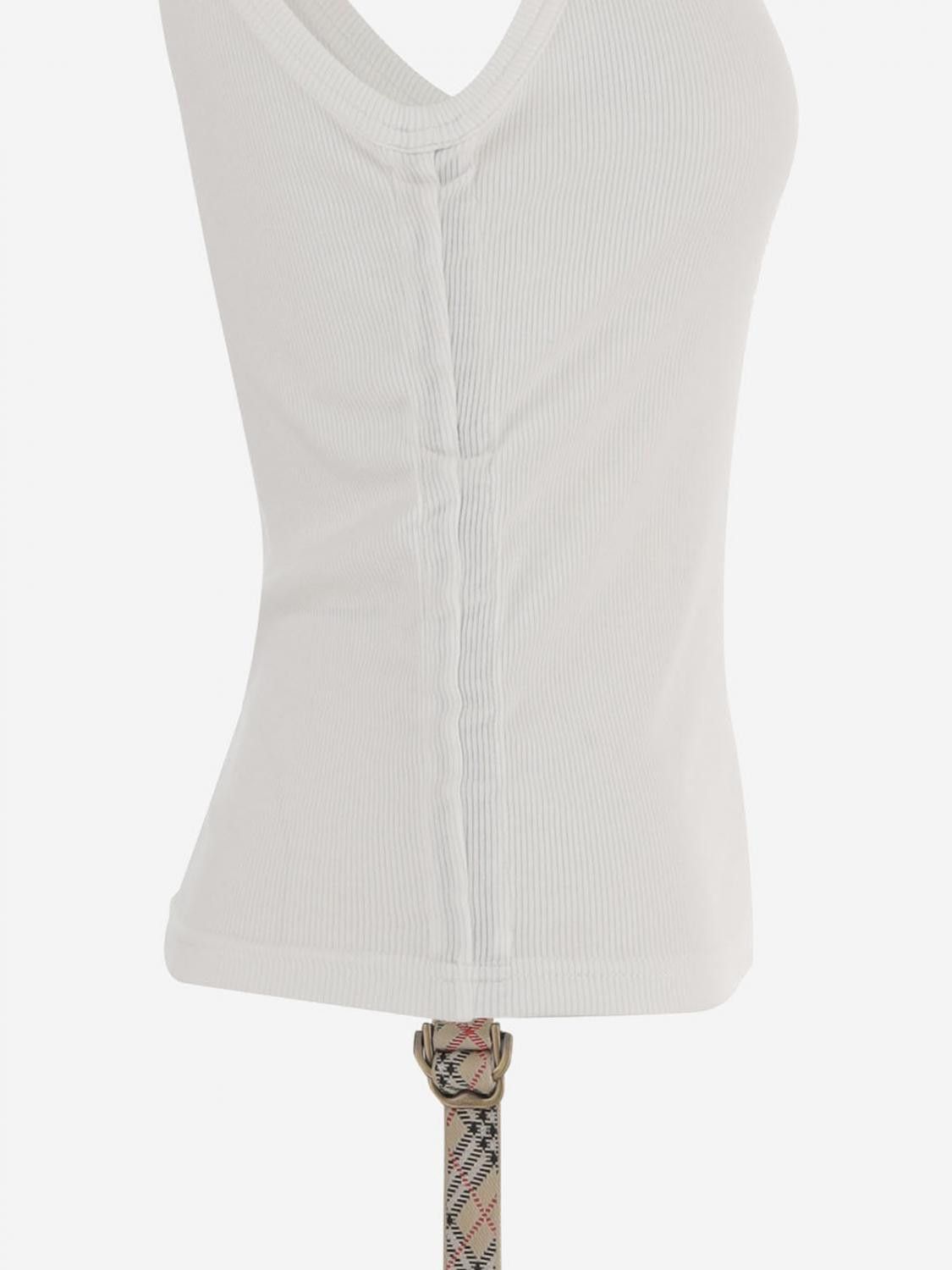 Burberry Burberry T-Shirt Woman White Size M / US 6-8 / IT 42-44 - 4 Thumbnail