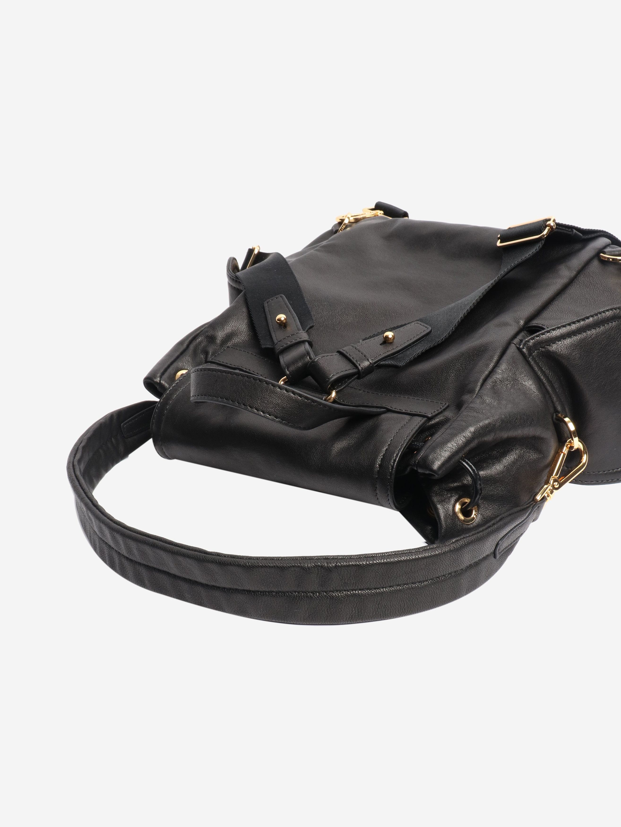Prada Black Explore nappa leather backpack Size ONE SIZE - 11 Thumbnail