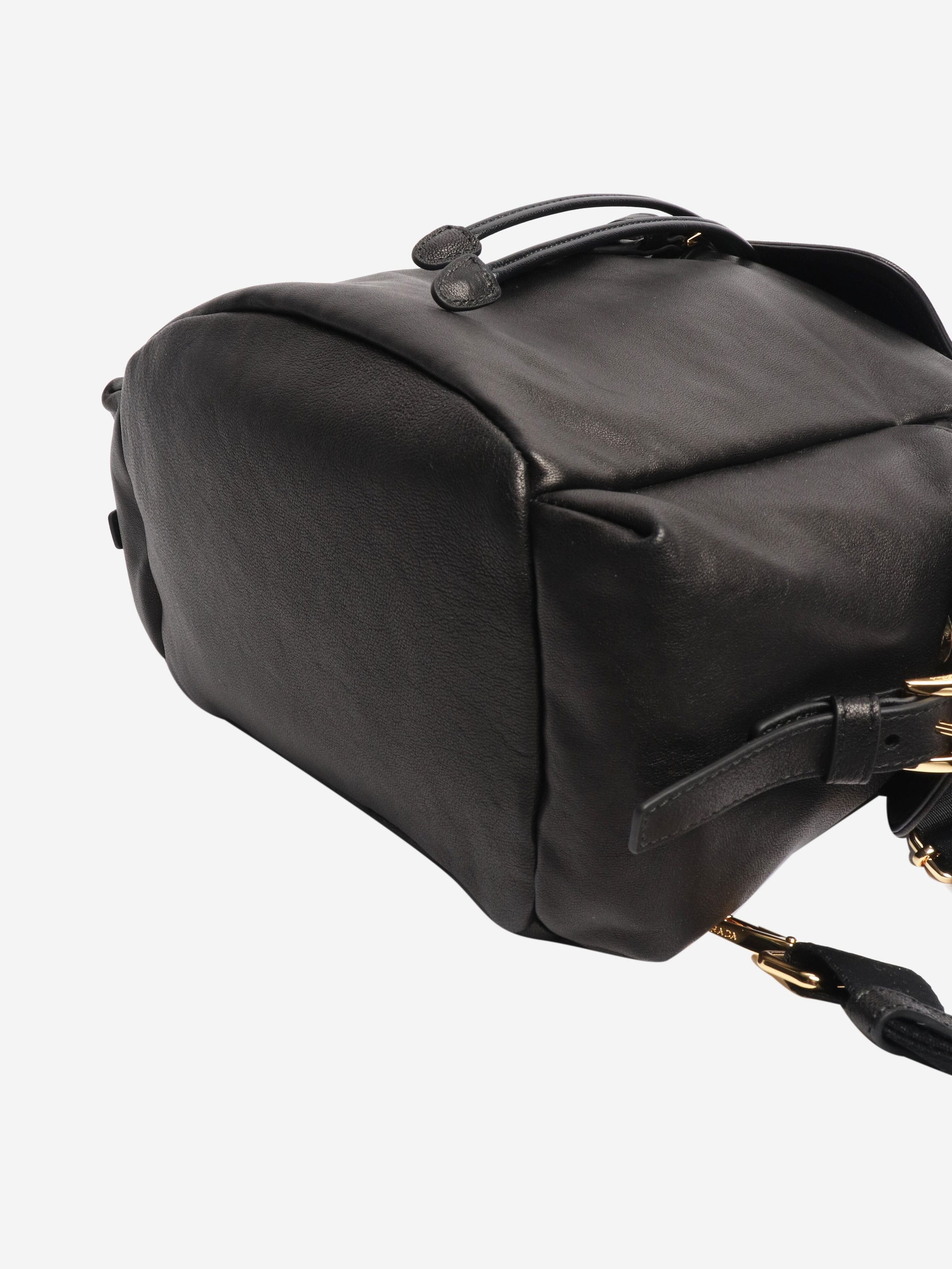 Prada Black Explore nappa leather backpack Size ONE SIZE - 4 Thumbnail