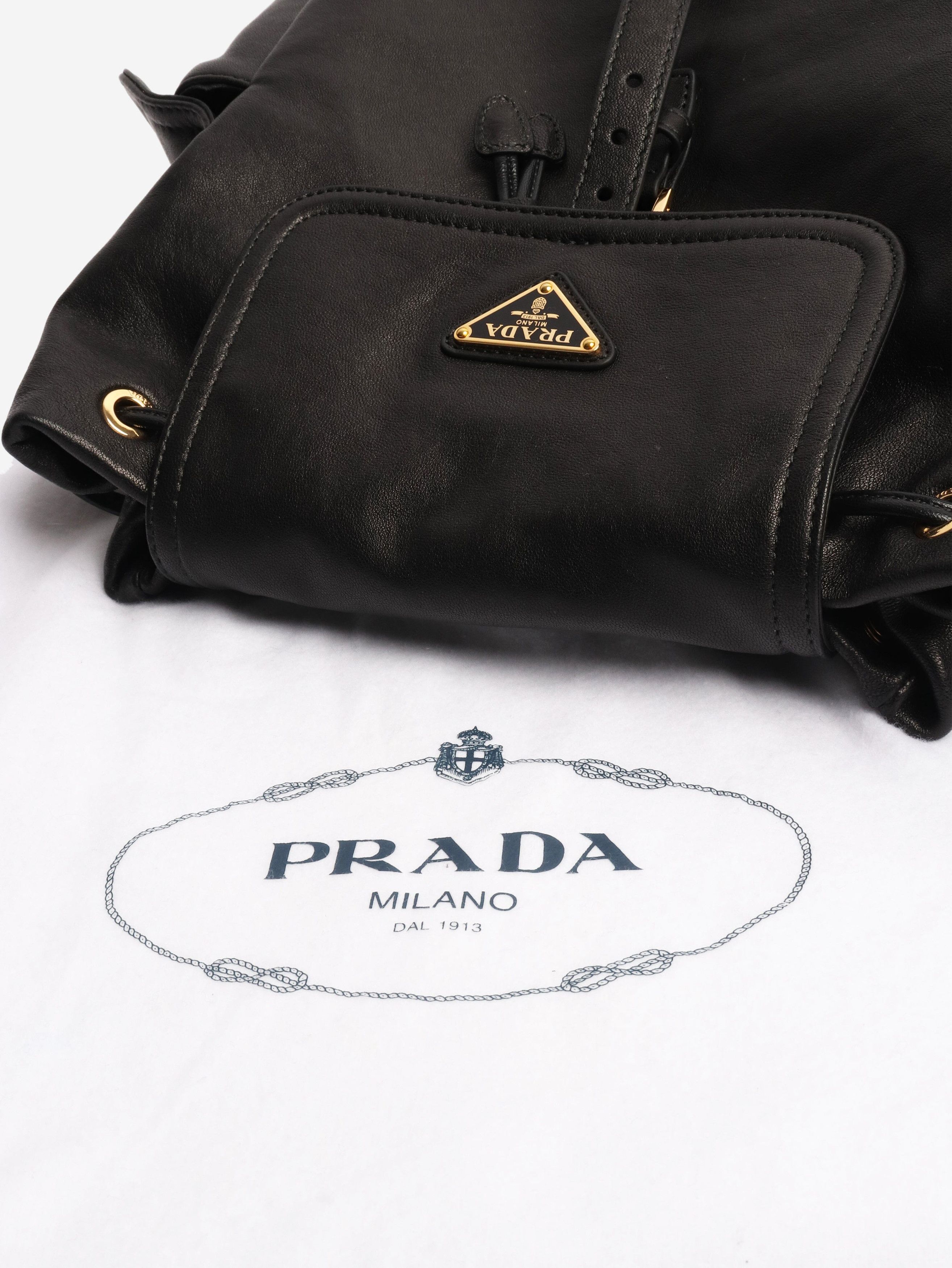 Prada Black Explore nappa leather backpack Size ONE SIZE - 12 Thumbnail